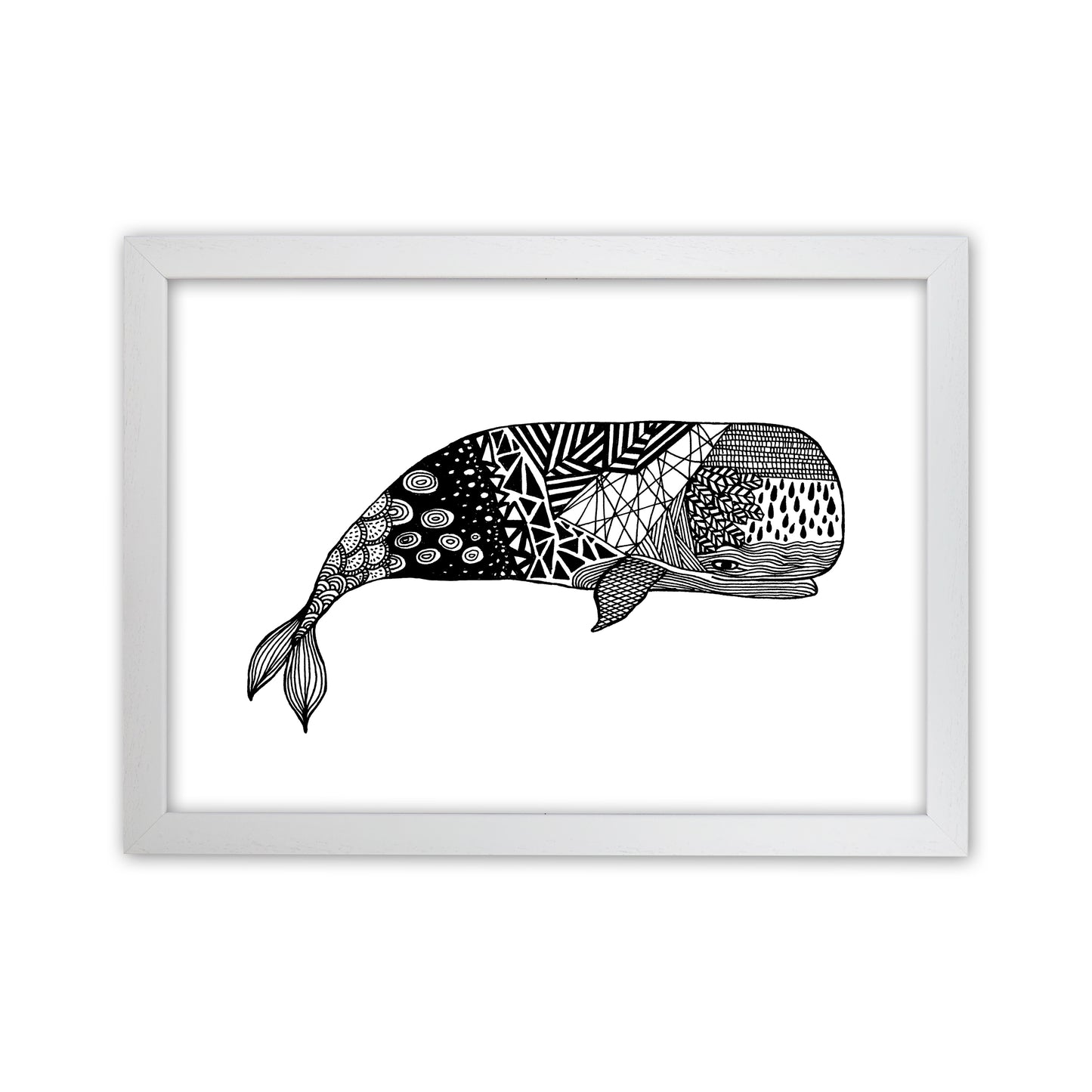 Whale Art Print by Carissa Tanton White Grain
