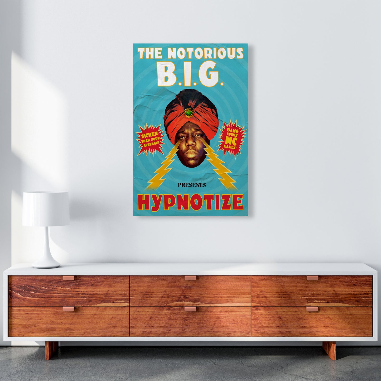 Hypnotize by David Redon Retro Music Poster Framed Wall Art Print A1 Canvas