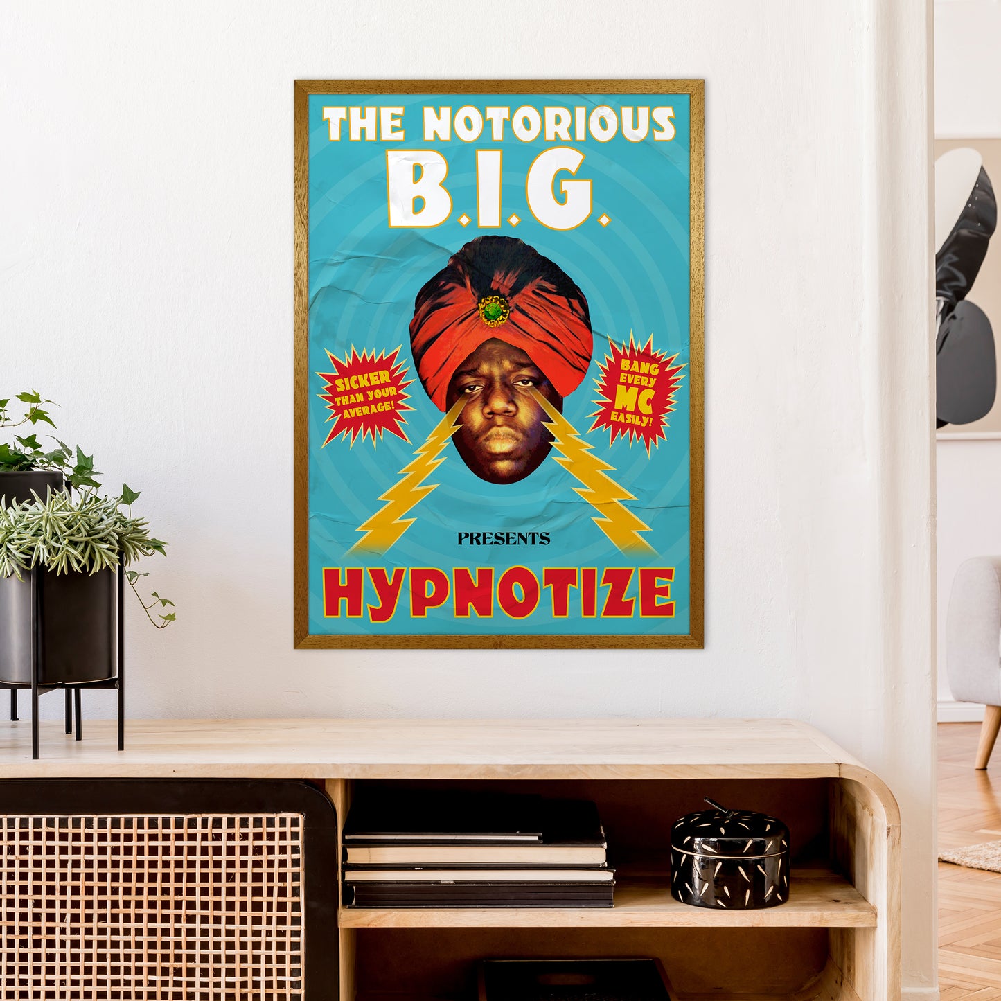 Hypnotize by David Redon Retro Music Poster Framed Wall Art Print A1 Print Only