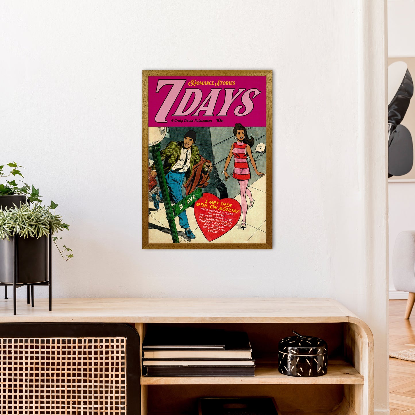 7 Days Music Poster Art Print by David Redon A2 Print Only