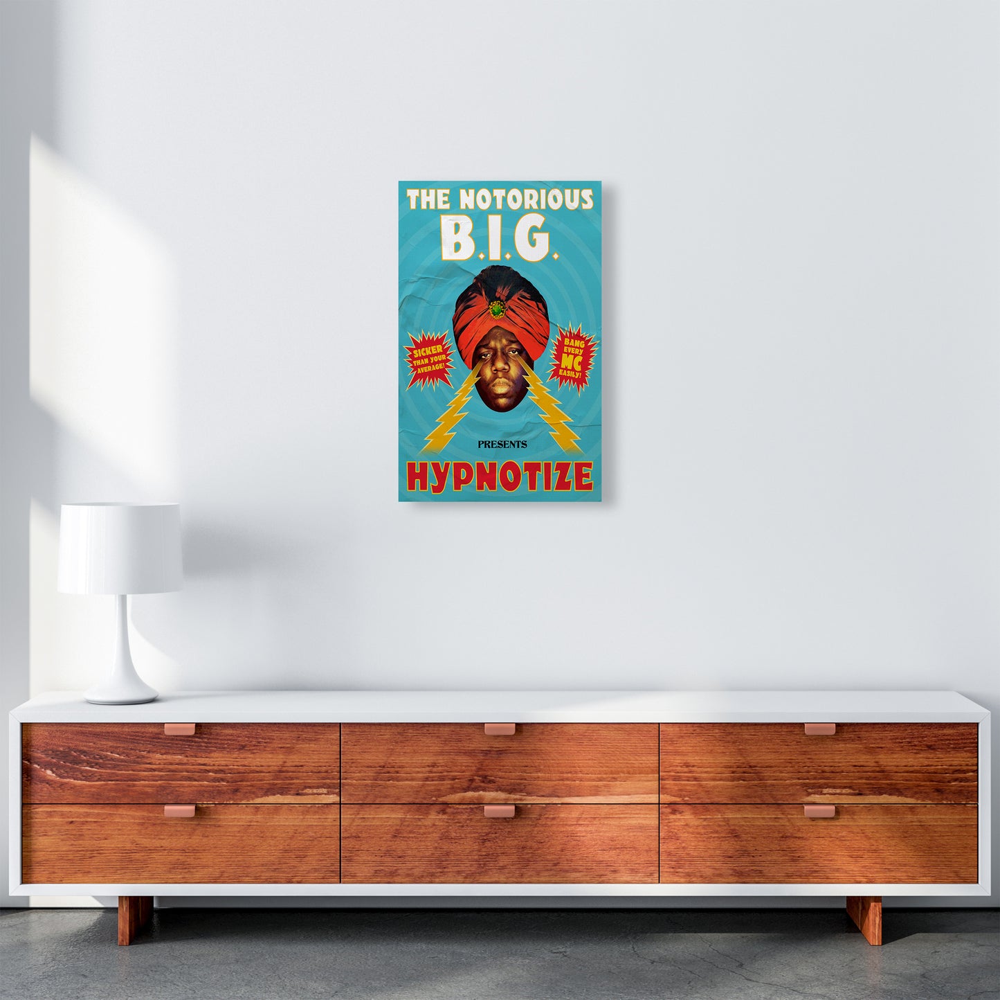 Hypnotize by David Redon Retro Music Poster Framed Wall Art Print A3 Canvas