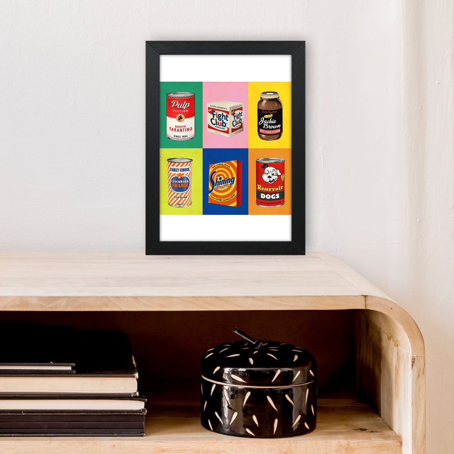 6 Packs Movie Poster Film Art Print by David Redon A4 White Frame