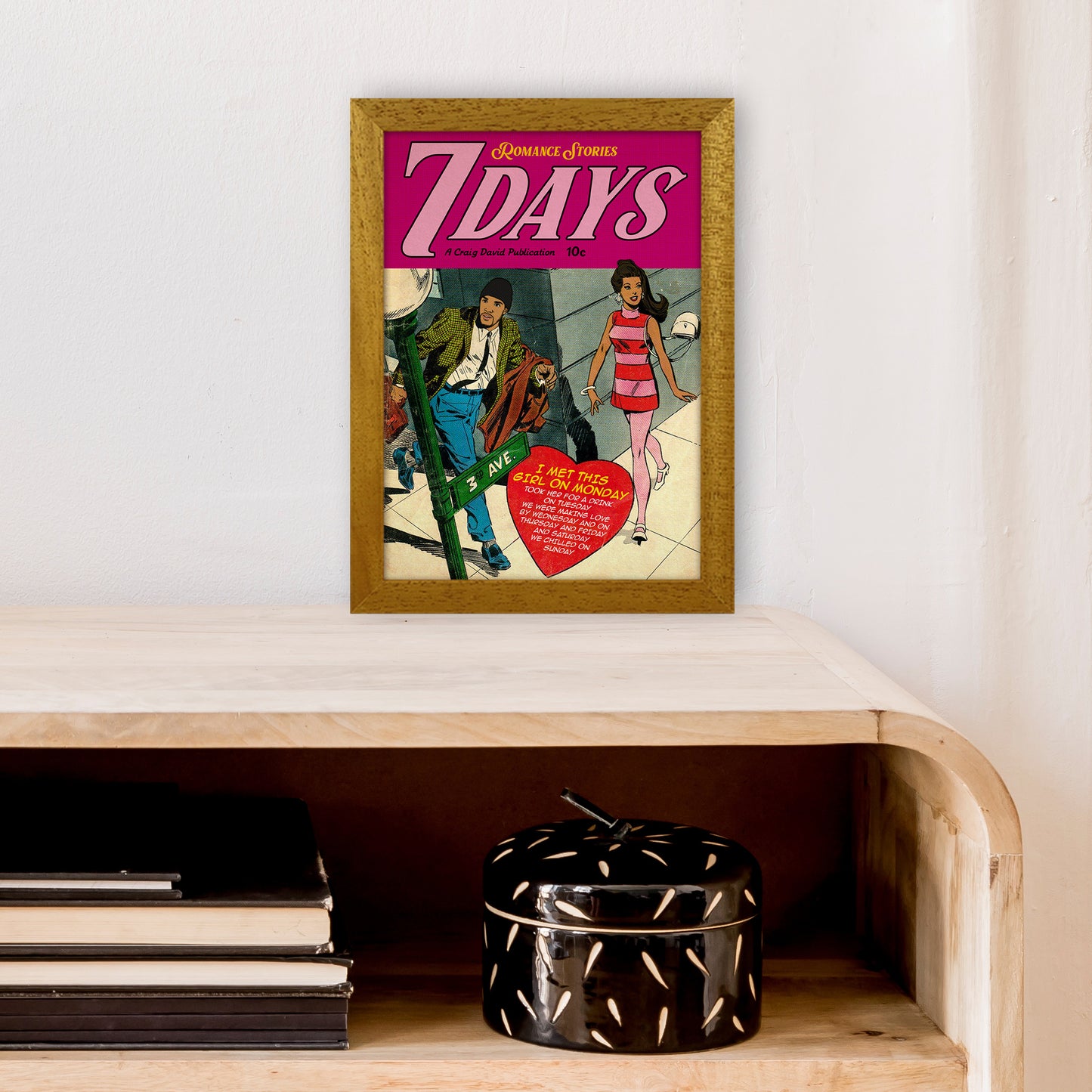 7 Days Music Poster Art Print by David Redon A4 Print Only