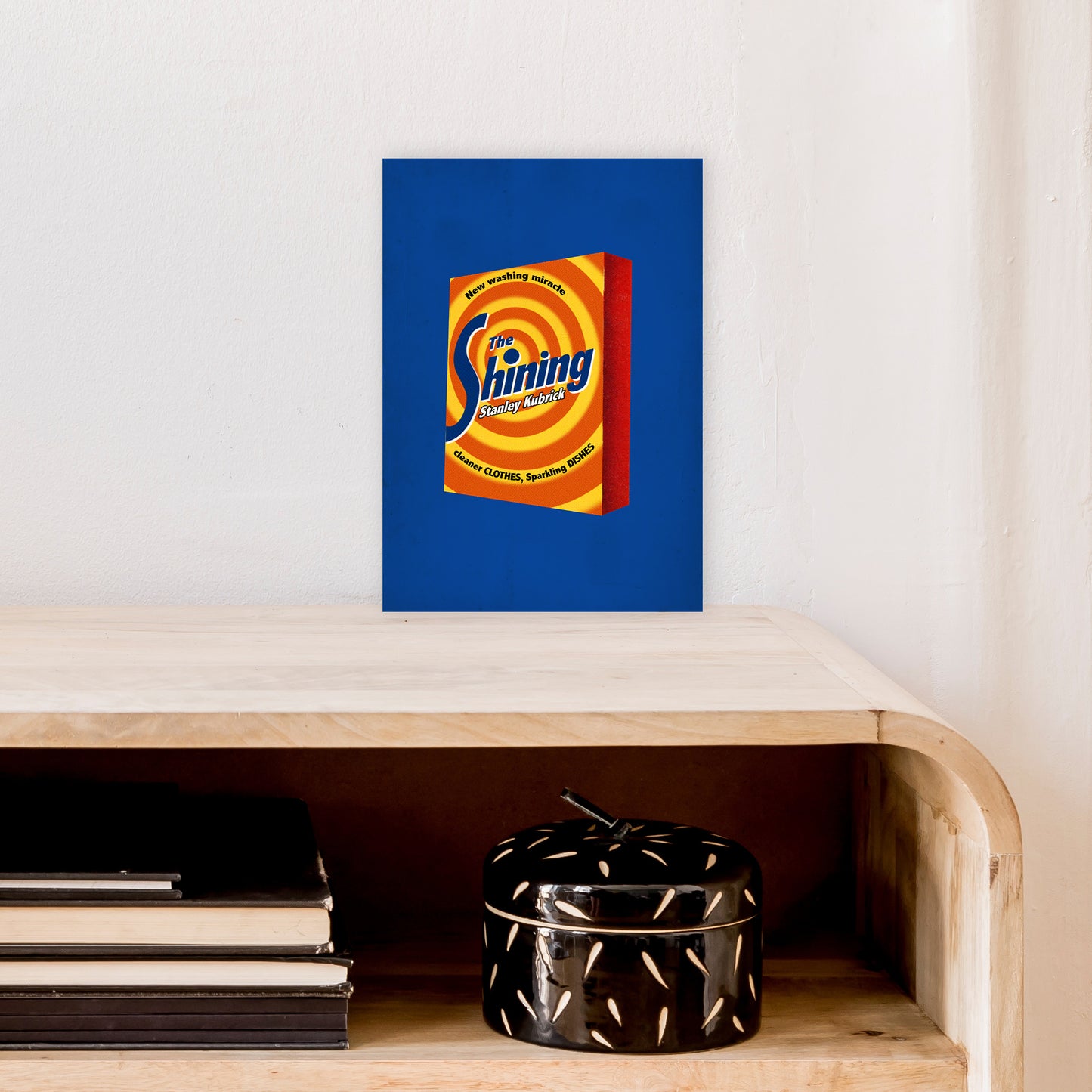 Shining Shot by David Redon Retro Movie Poster Framed Wall Art Print A4 Black Frame