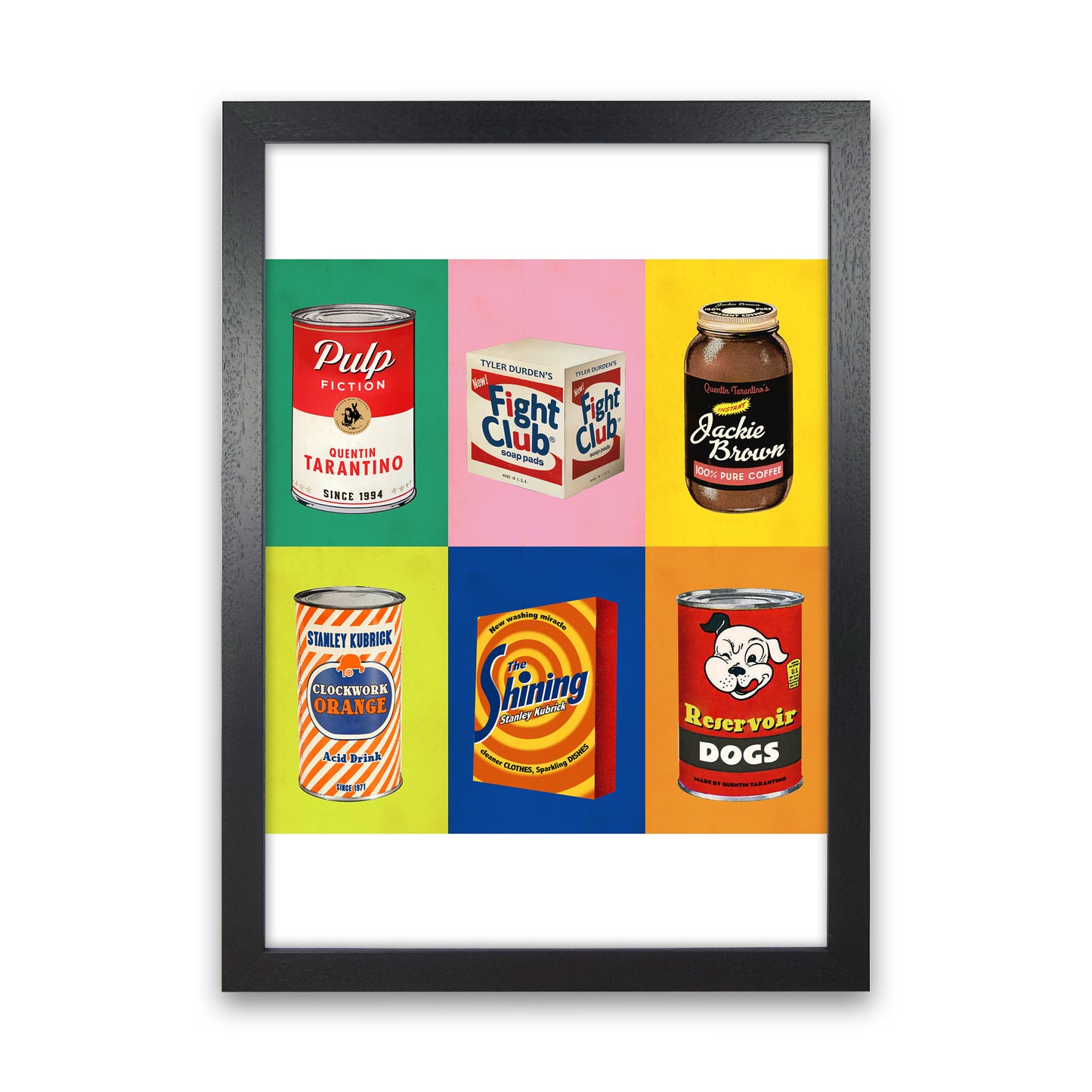 6 Packs Movie Poster Film Art Print by David Redon Black Grain