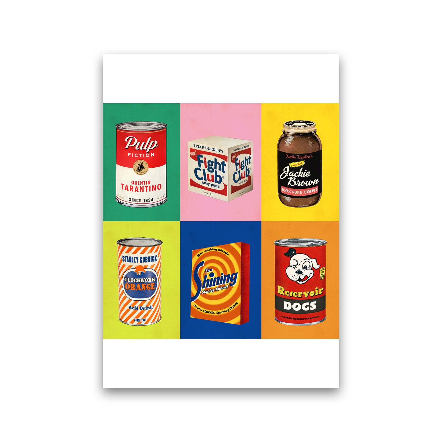 6 Packs Movie Poster Film Art Print by David Redon Print Only