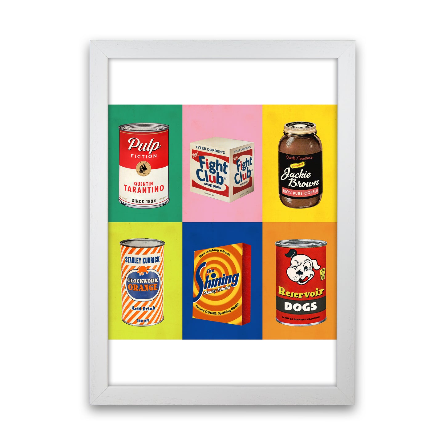6 Packs Movie Poster Film Art Print by David Redon White Grain
