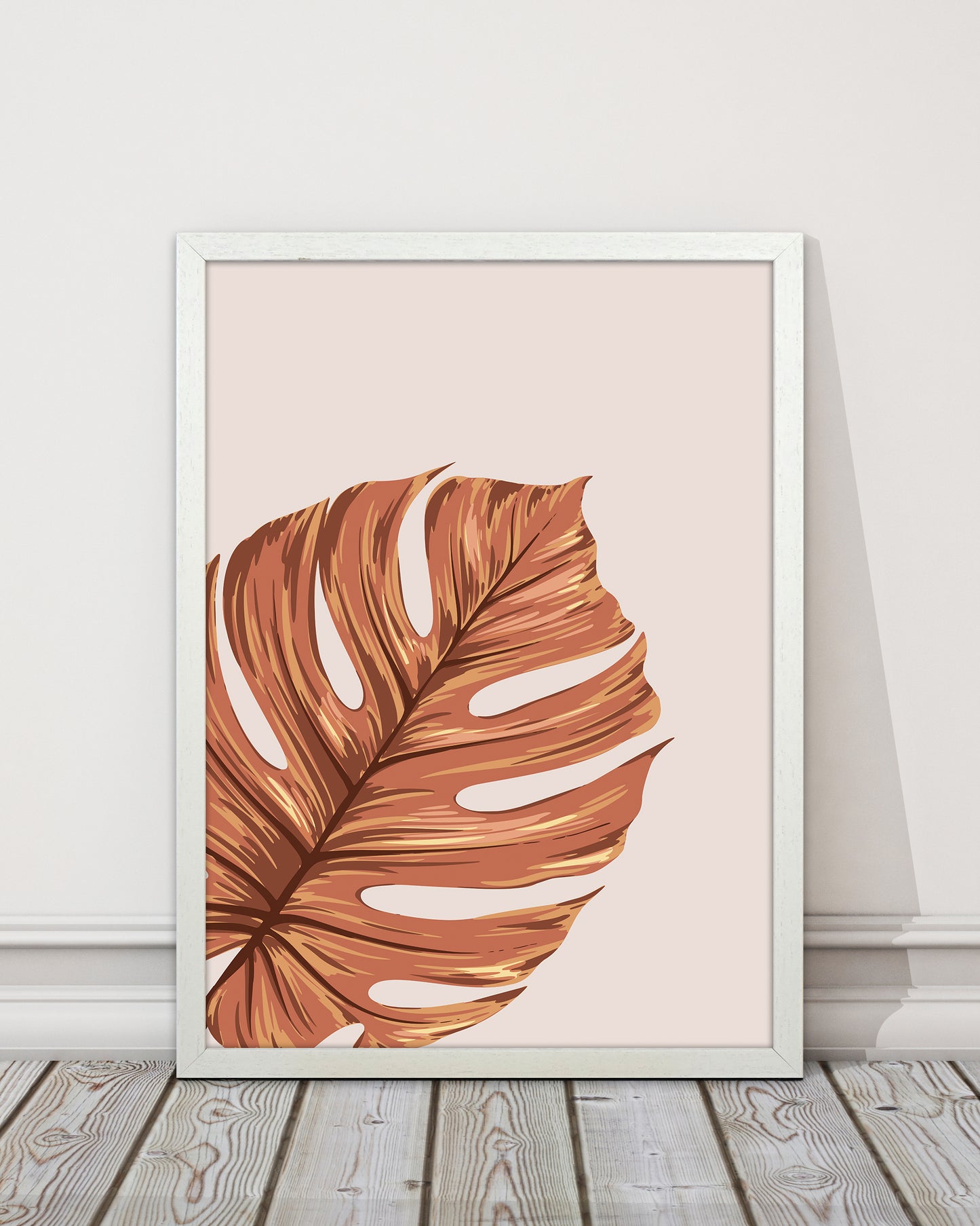 Monstera Leaf Teracotta