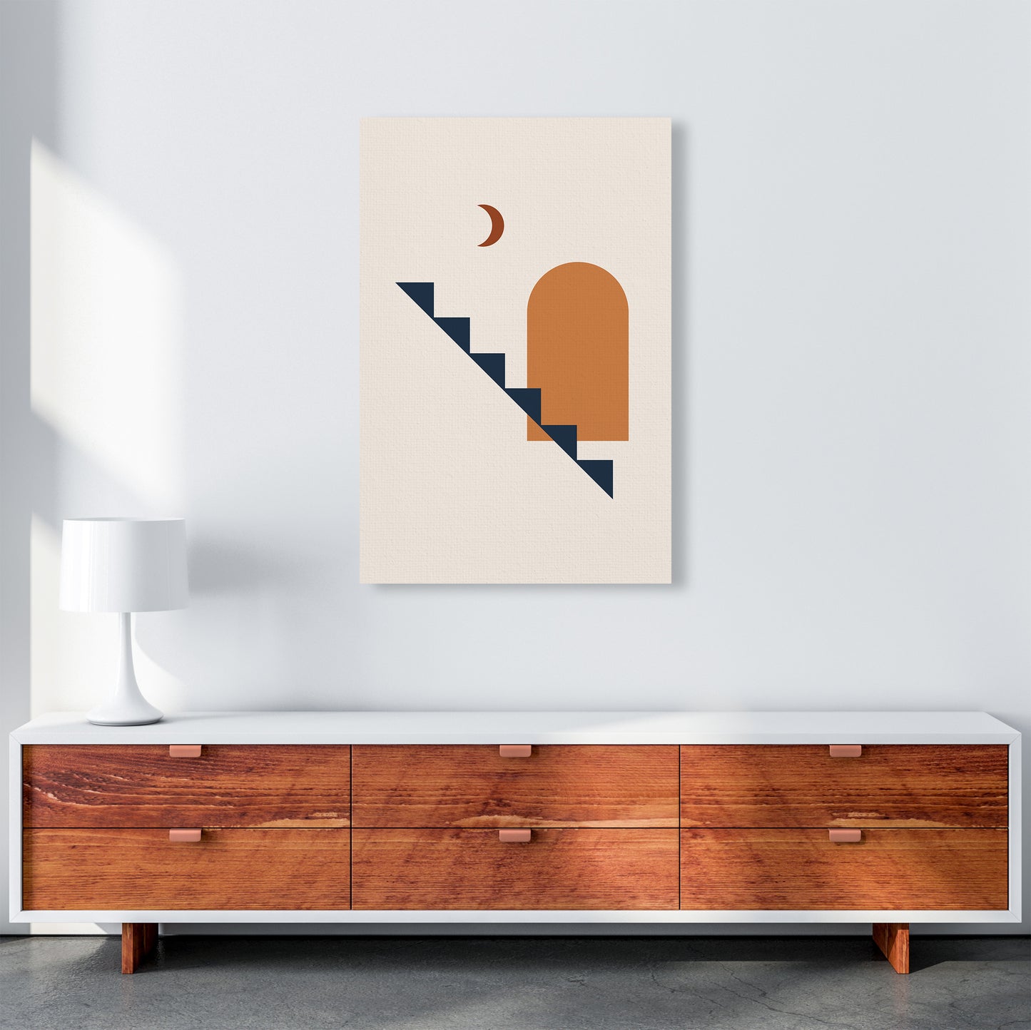 Minimal Geo Art Print by Essentially Nomadic A1 Canvas