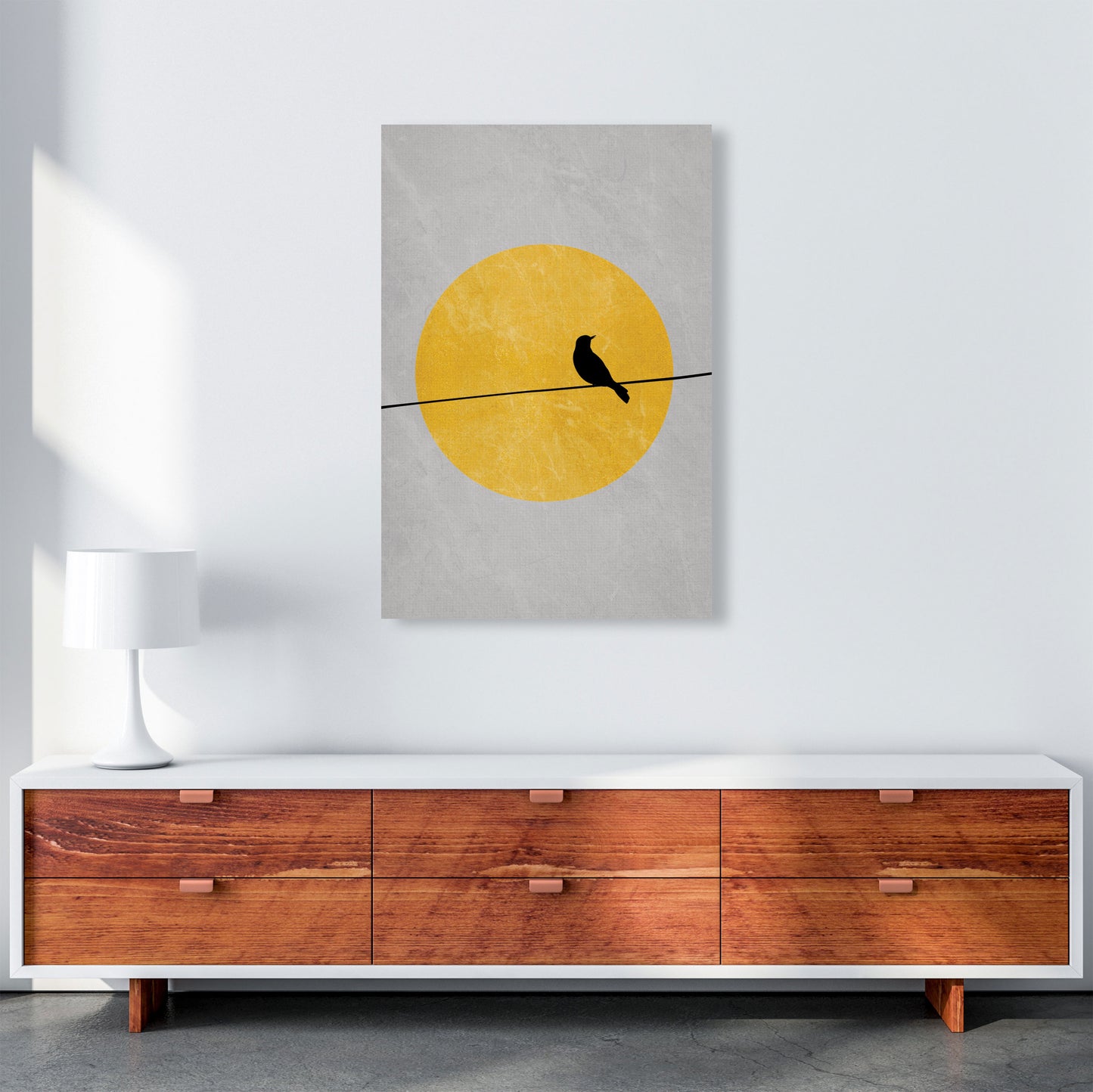 Lone Bird Art Print by Essentially Nomadic A1 Canvas