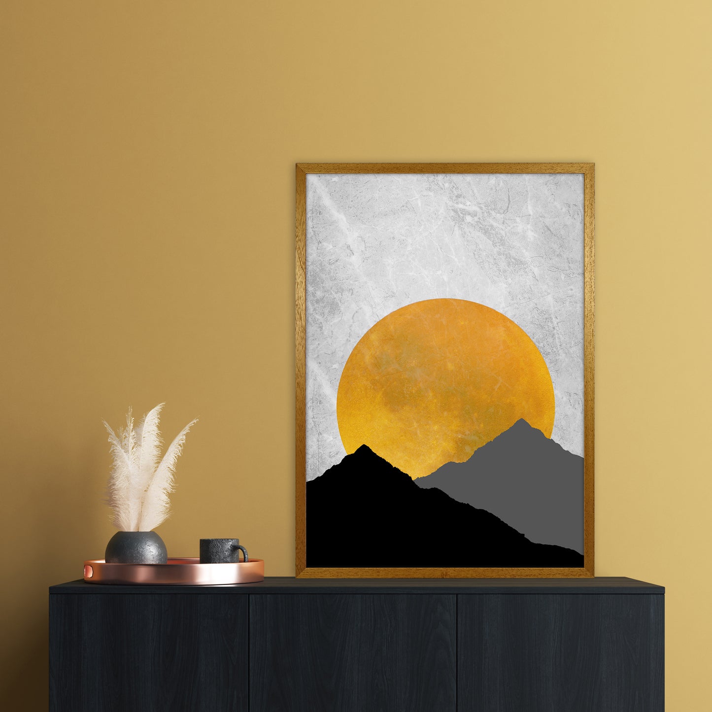 The Sunset Mountain Art Print by Essentially Nomadic A1 Print Only