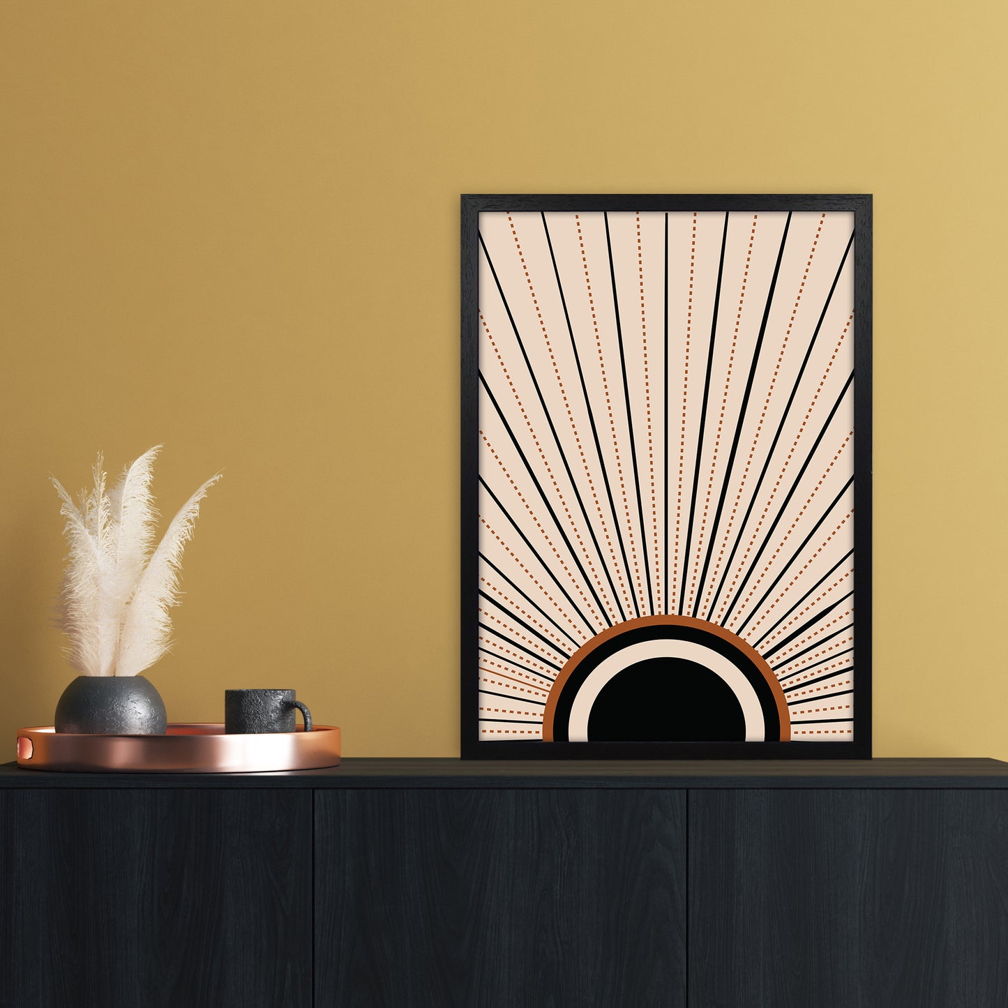 Boho Sunrise 2 Art Print by Essentially Nomadic A2 White Frame