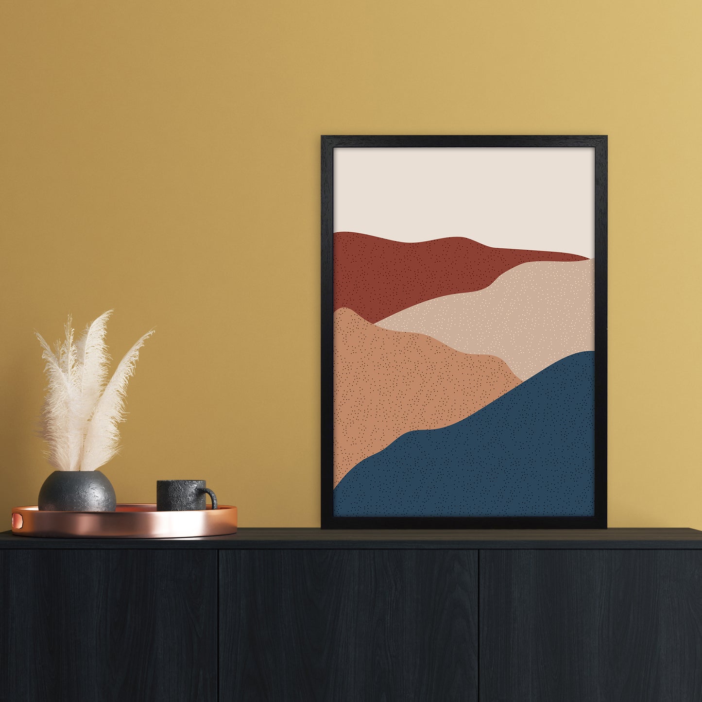 Mountain Art Print by Essentially Nomadic A2 White Frame