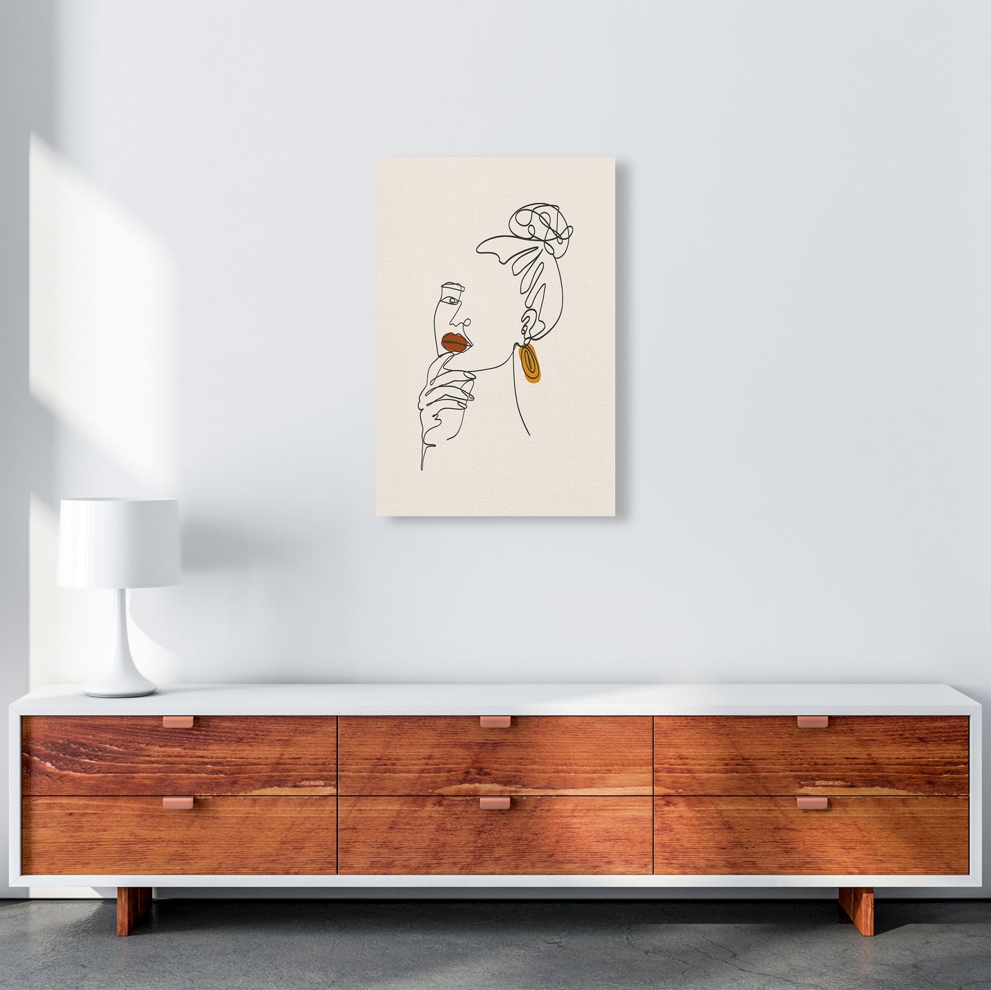 Women Line Art Art Print by Essentially Nomadic A2 Canvas