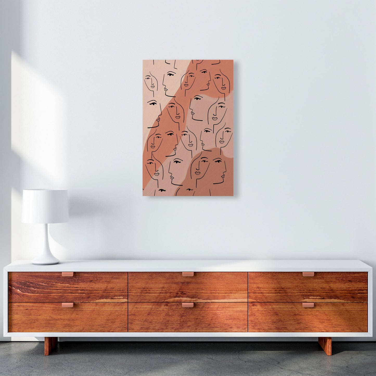 Faces Art Print by Essentially Nomadic A2 Canvas
