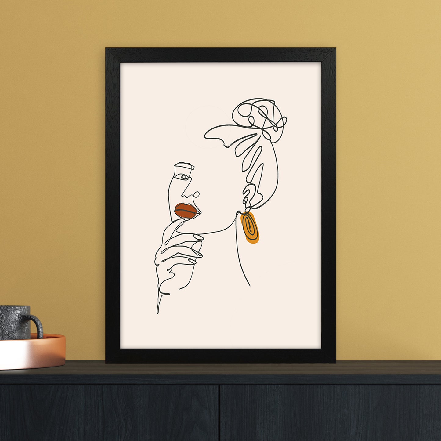 Women Line Art Art Print by Essentially Nomadic A3 White Frame