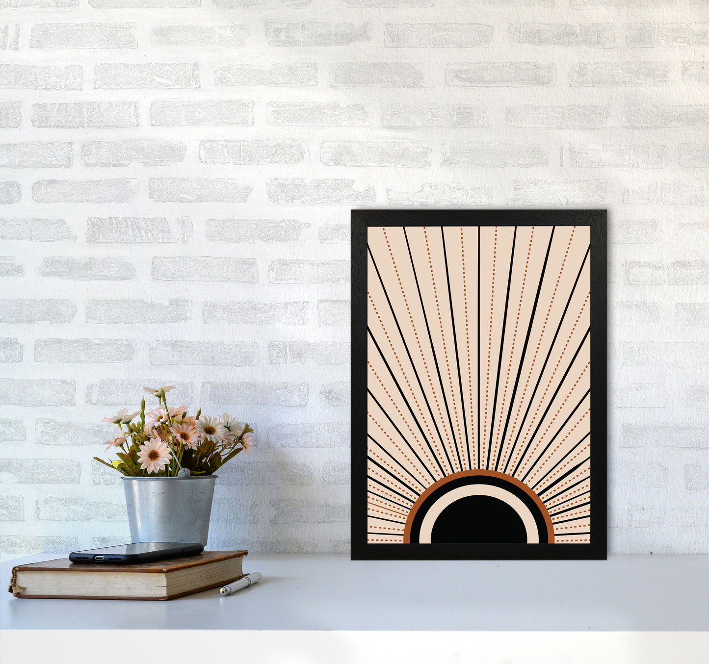 Boho Sunrise 2 Art Print by Essentially Nomadic A3 White Frame