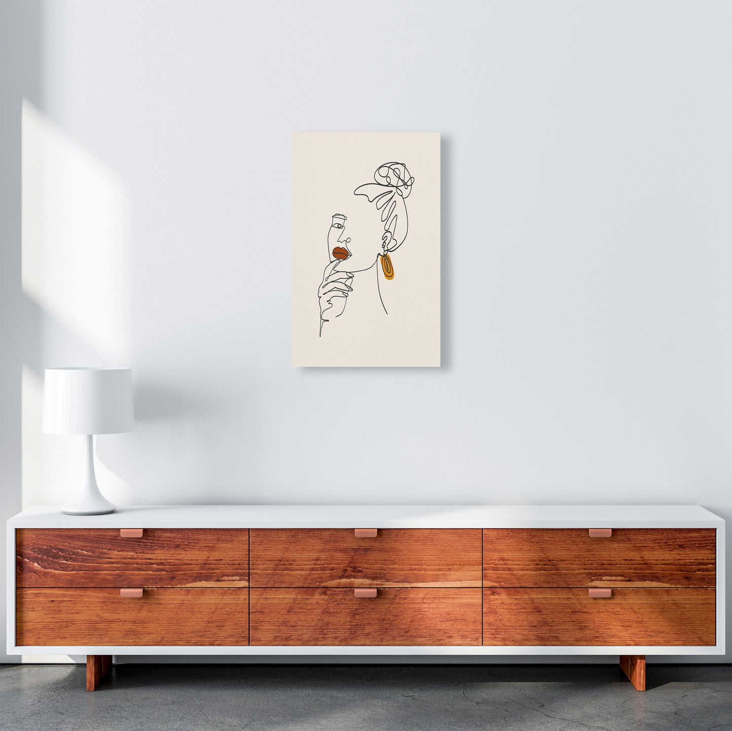Women Line Art Art Print by Essentially Nomadic A3 Canvas