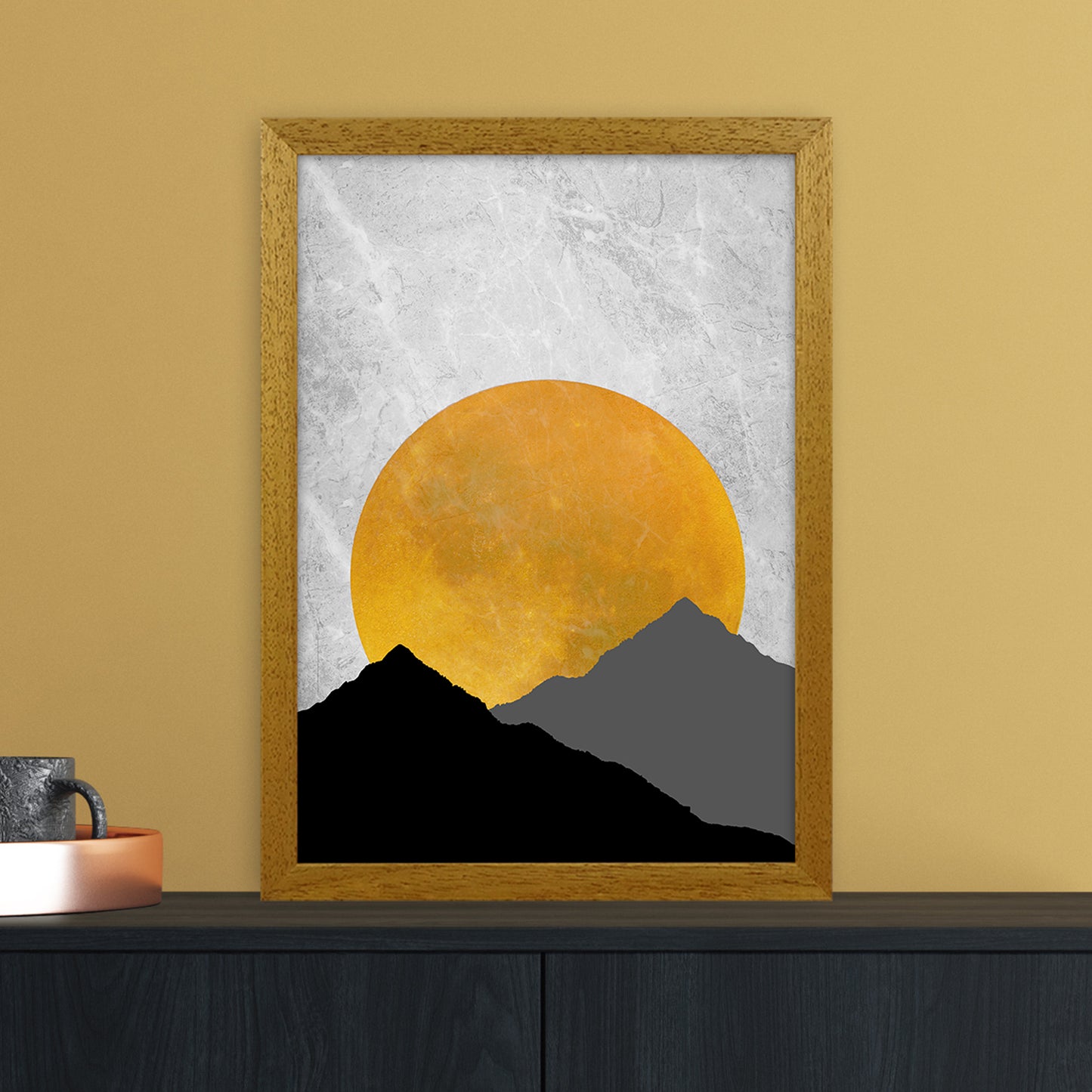 The Sunset Mountain Art Print by Essentially Nomadic A3 Print Only