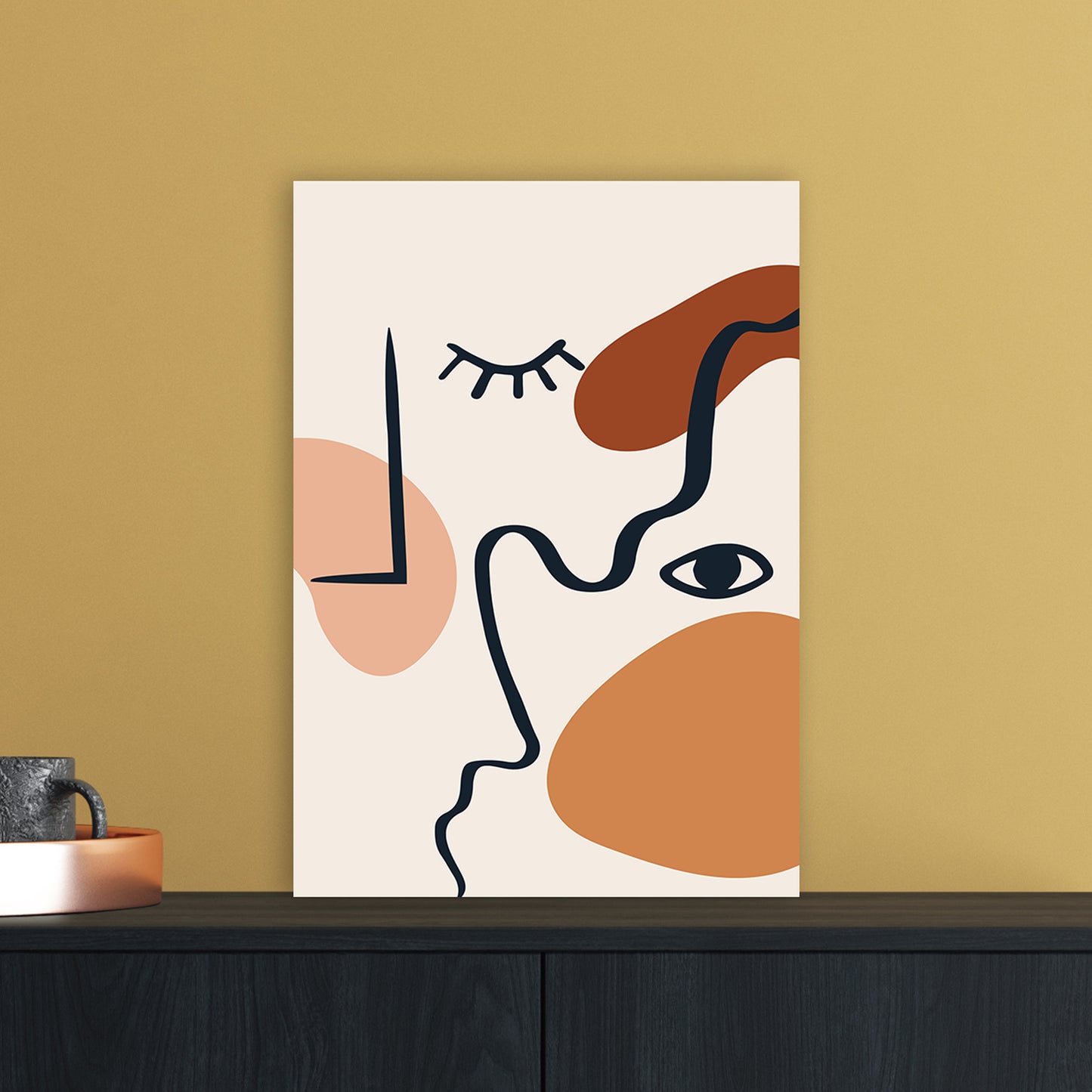 Abstract Lines Art Print by Essentially Nomadic A3 Black Frame