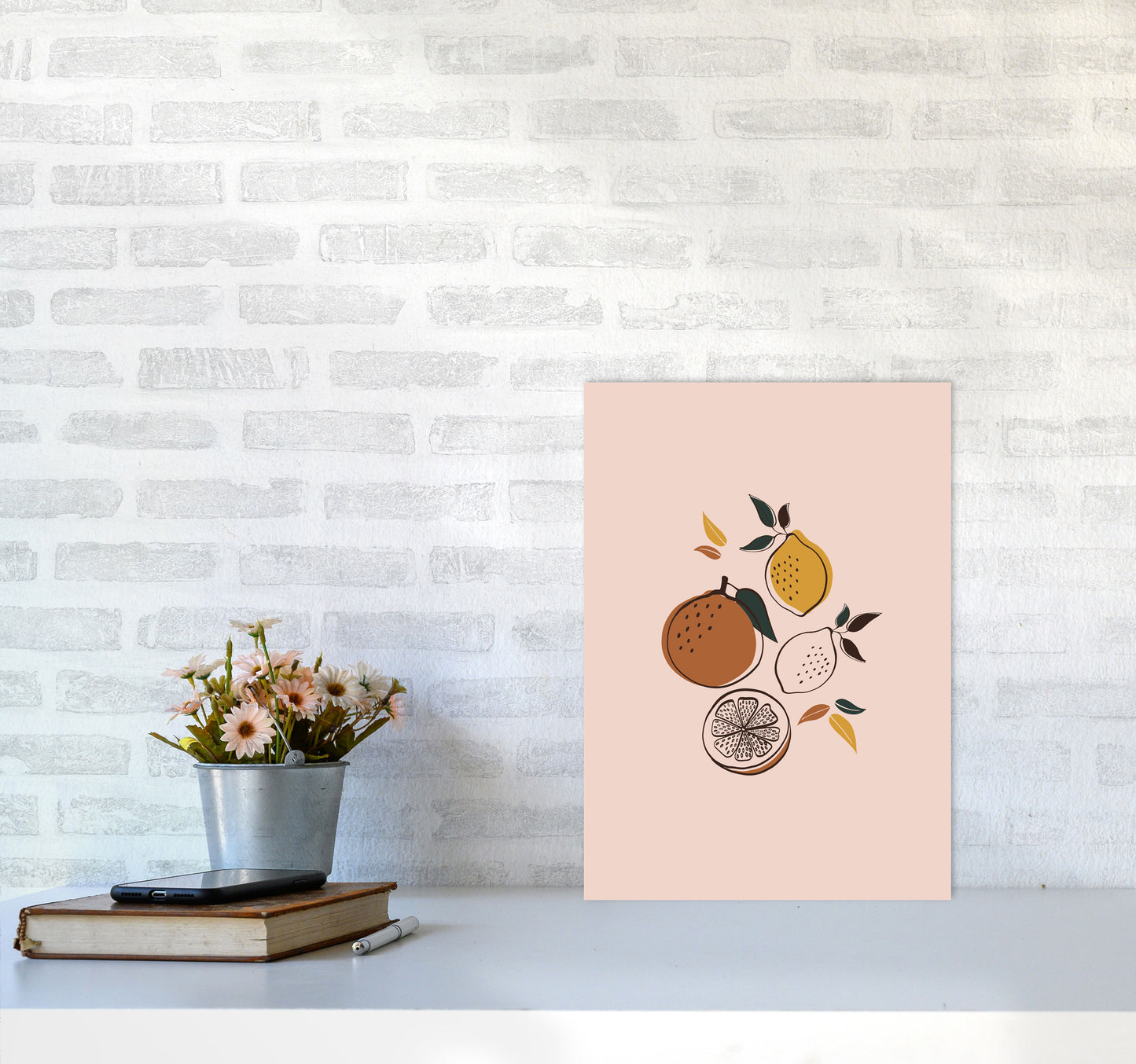 Citrus Art Print by Essentially Nomadic A3 Black Frame