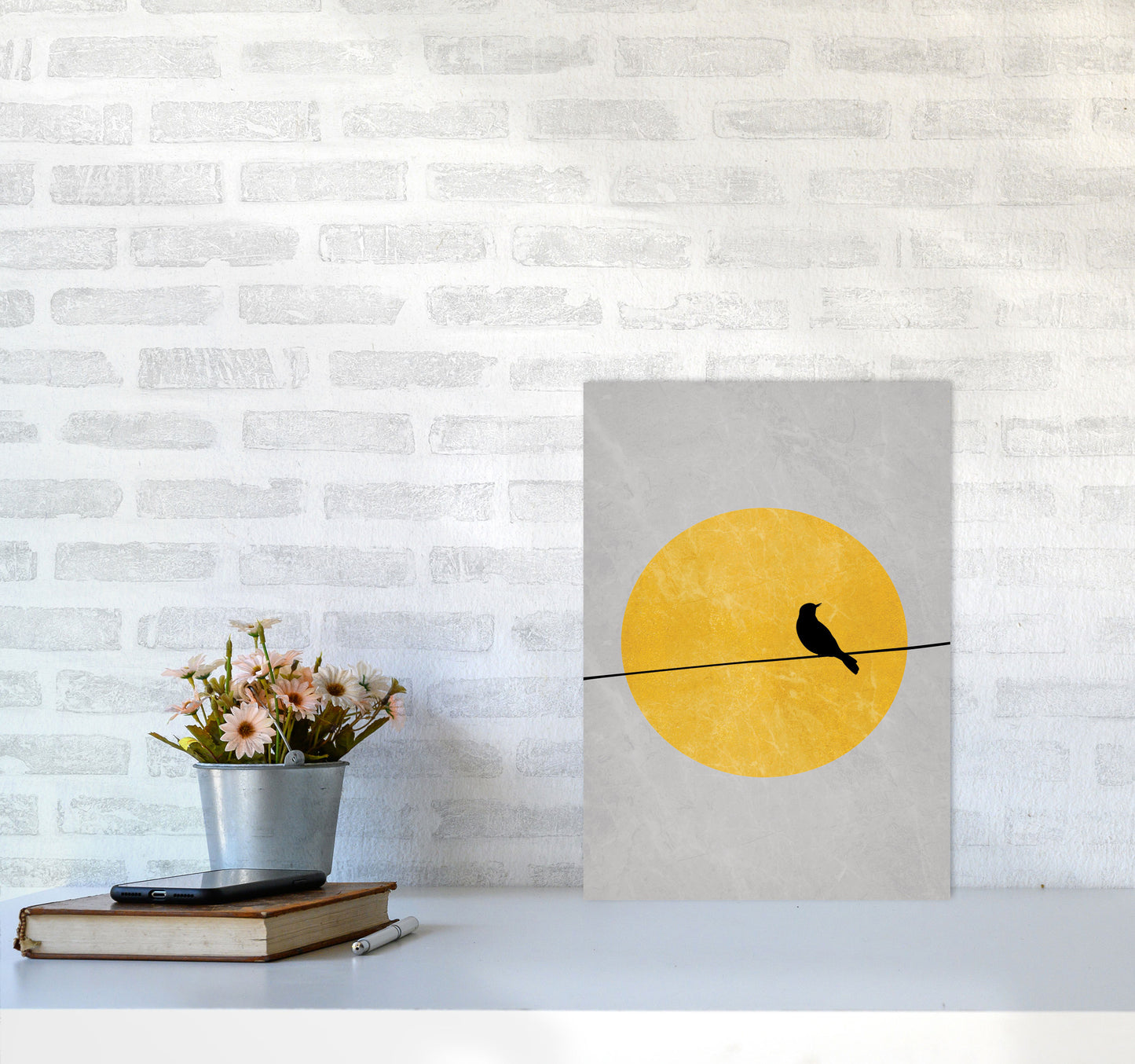 Lone Bird Art Print by Essentially Nomadic A3 Black Frame