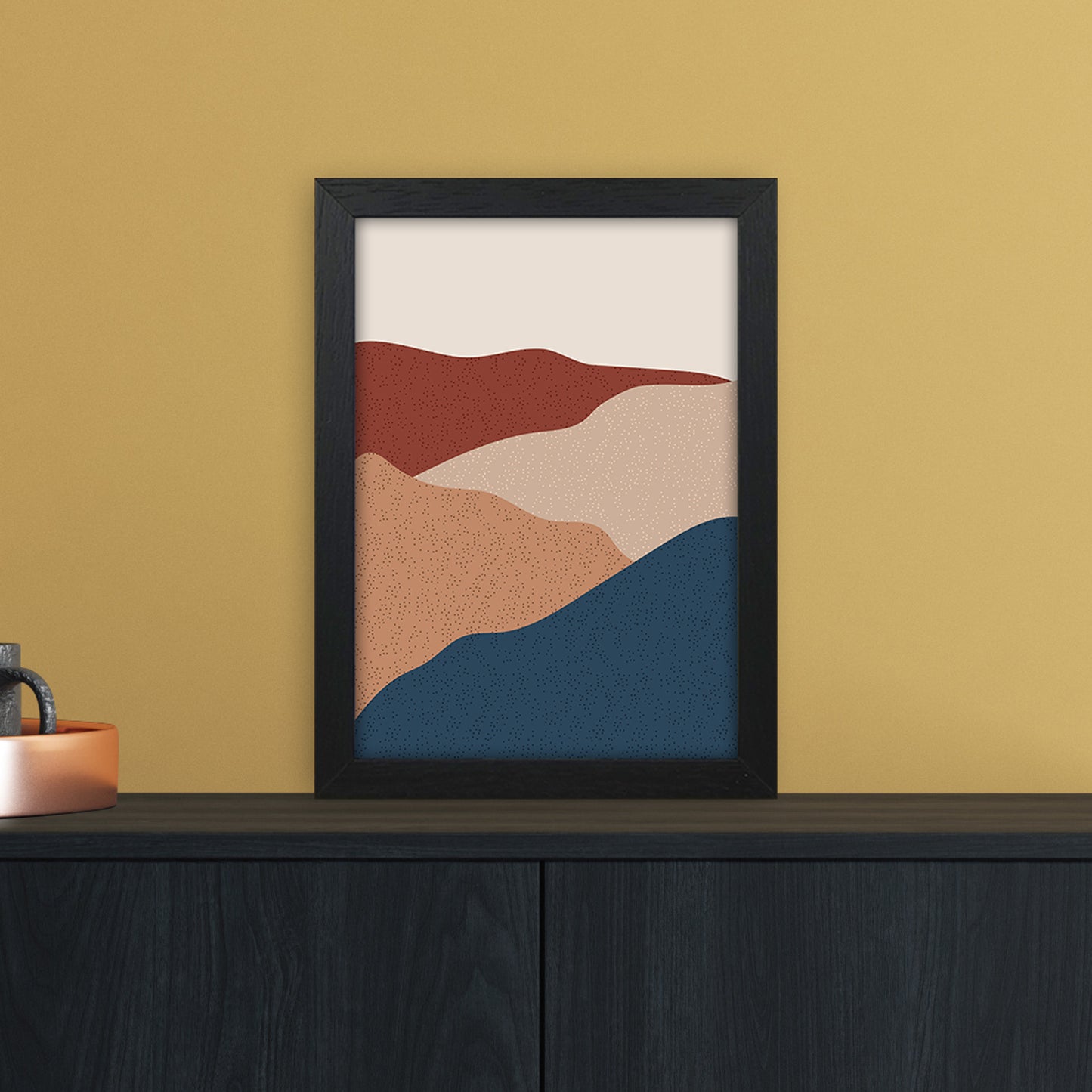 Mountain Art Print by Essentially Nomadic A4 White Frame
