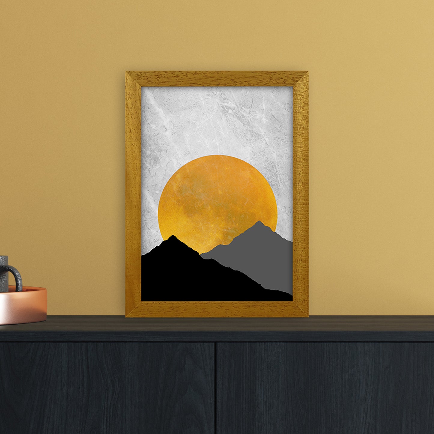 The Sunset Mountain Art Print by Essentially Nomadic A4 Print Only