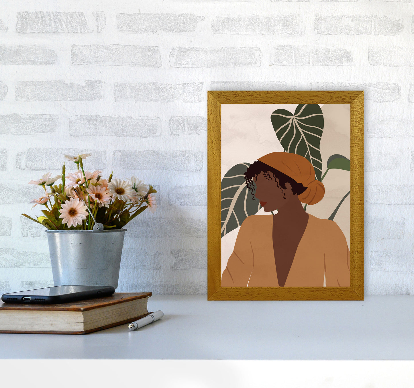 Girl Woman Ethnic Boho Art Print by Essentially Nomadic A4 Print Only
