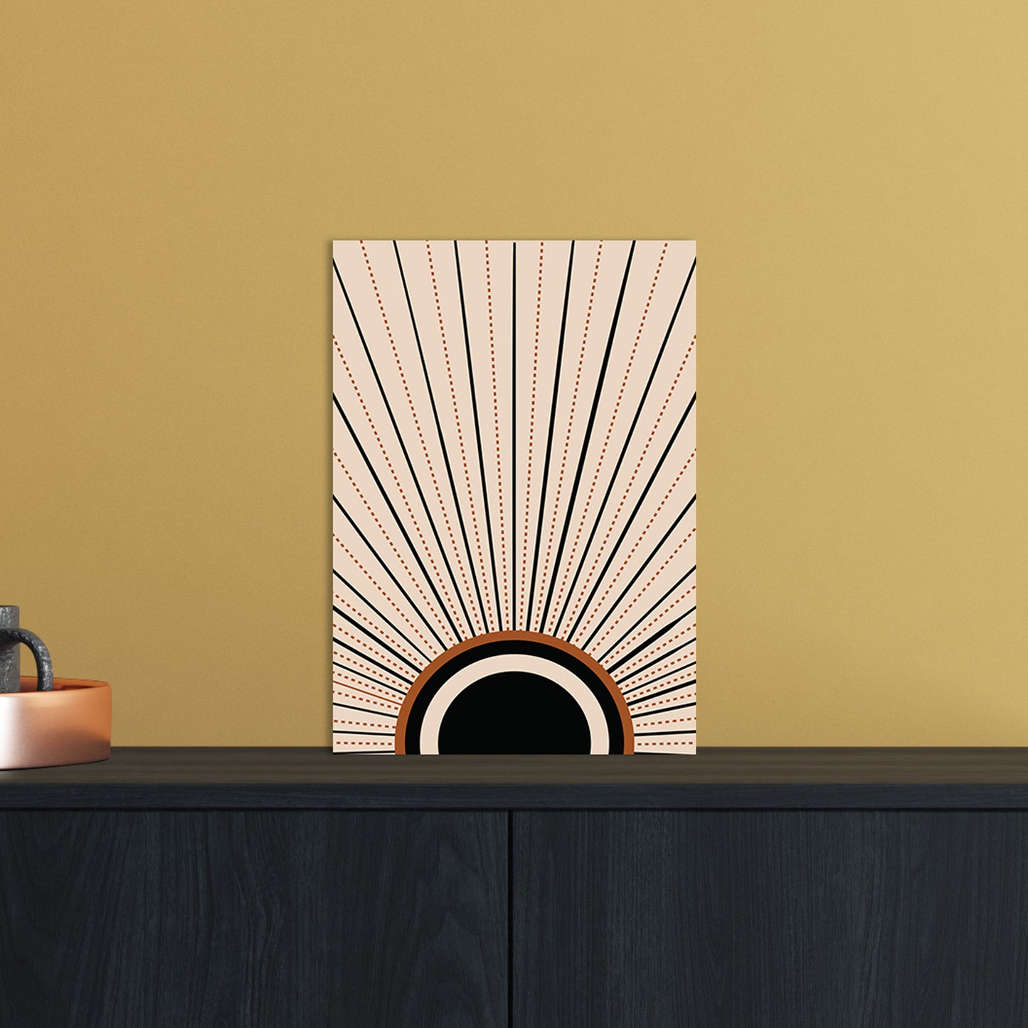 Boho Sunrise 2 Art Print by Essentially Nomadic A4 Black Frame