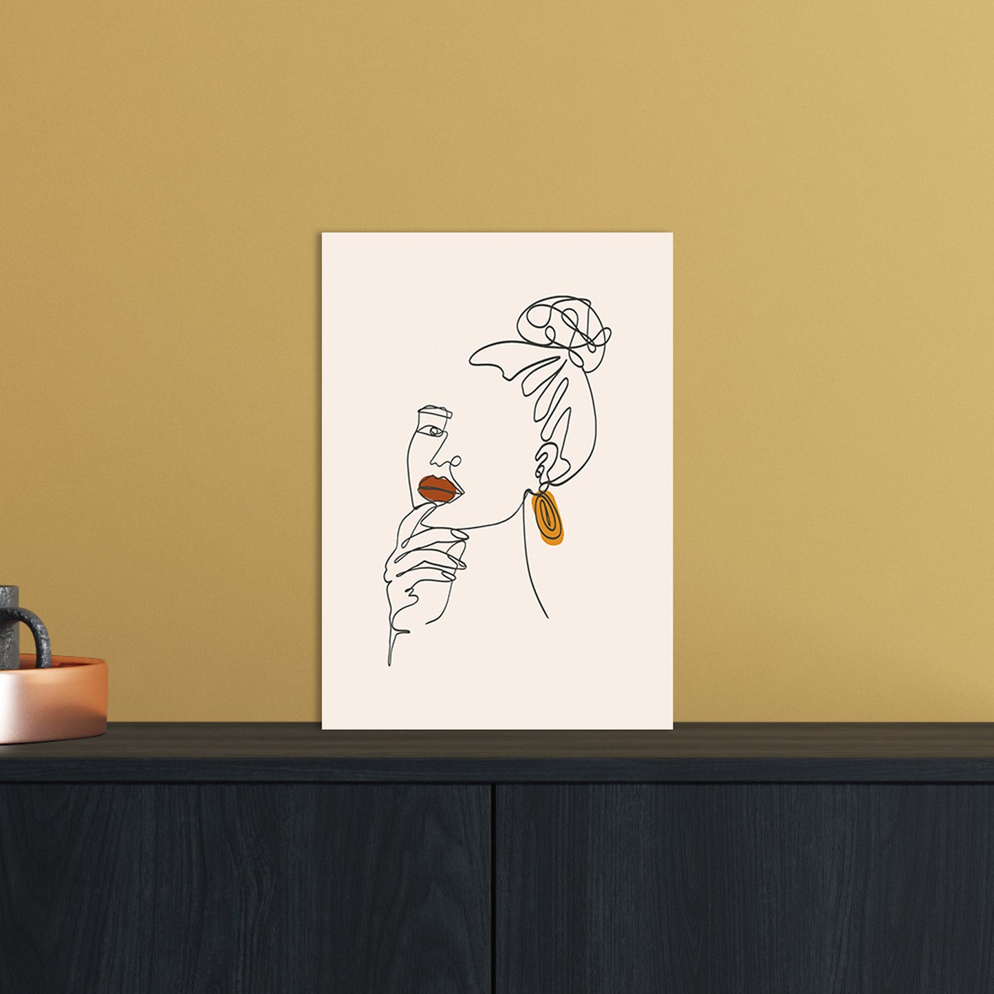 Women Line Art Art Print by Essentially Nomadic A4 Black Frame