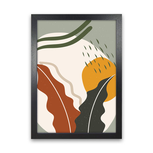 Botanical Abstract 4 2x3 Ratio Art Print by Essentially Nomadic Black Grain