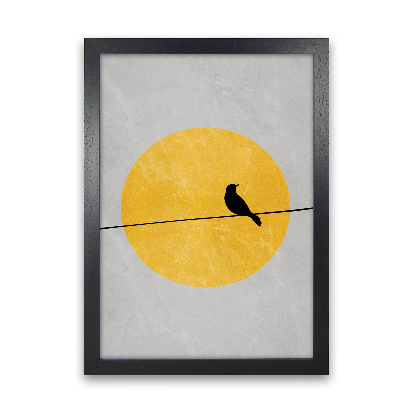 Lone Bird Art Print by Essentially Nomadic Black Grain