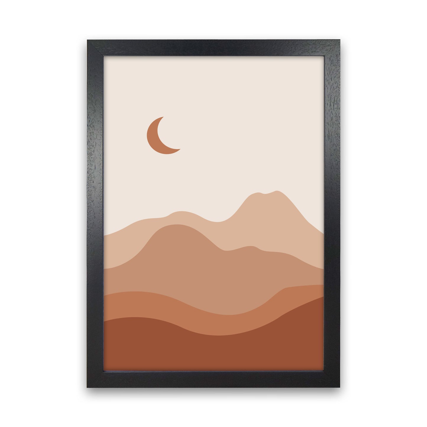 Mountain Landscape Art Print by Essentially Nomadic Black Grain