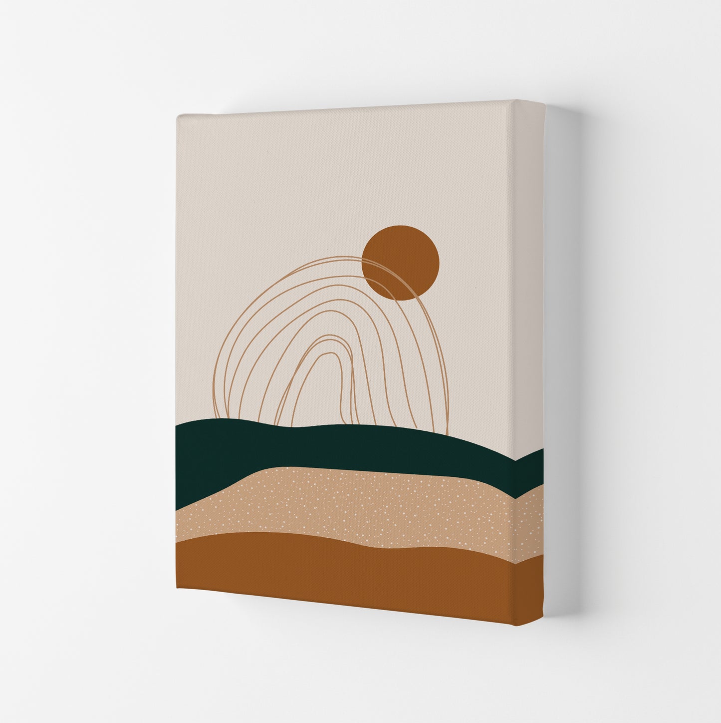 Abstract Rainbow Landscape Art Print by Essentially Nomadic Canvas