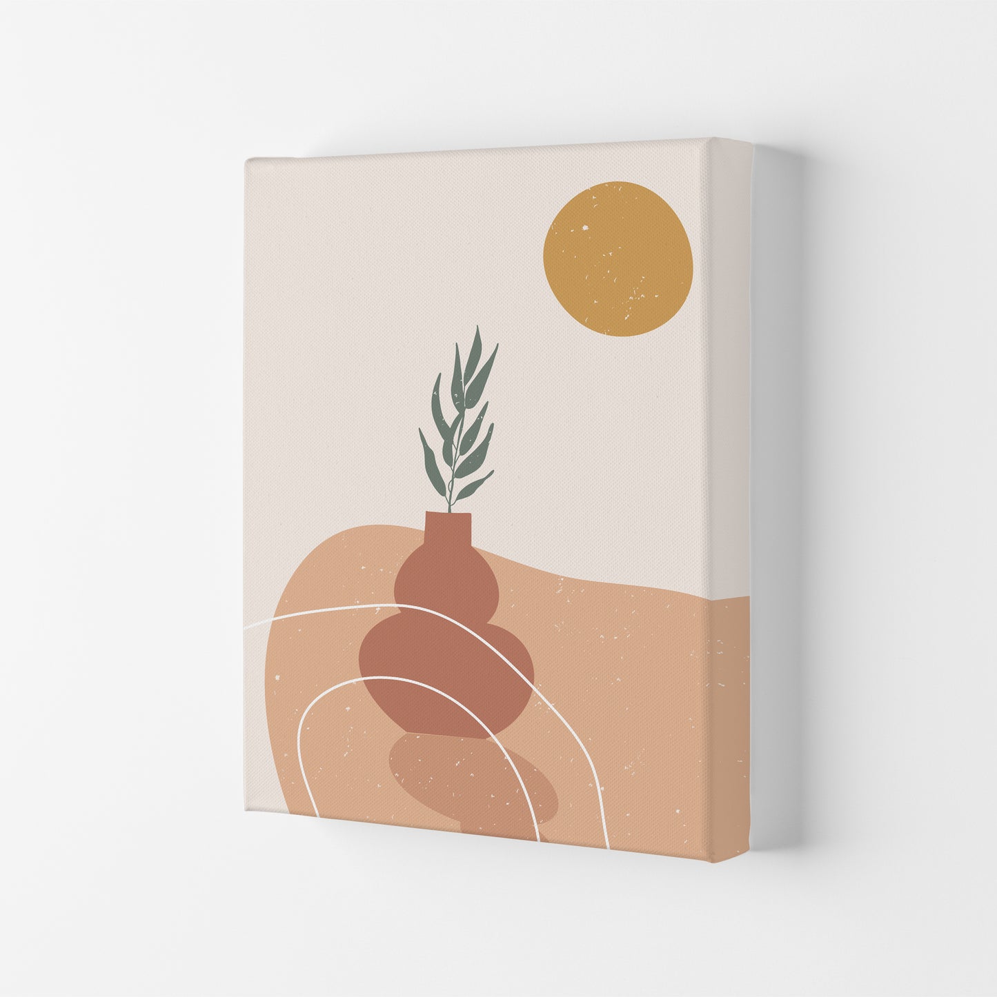 Vase Botanical Art Print by Essentially Nomadic Canvas