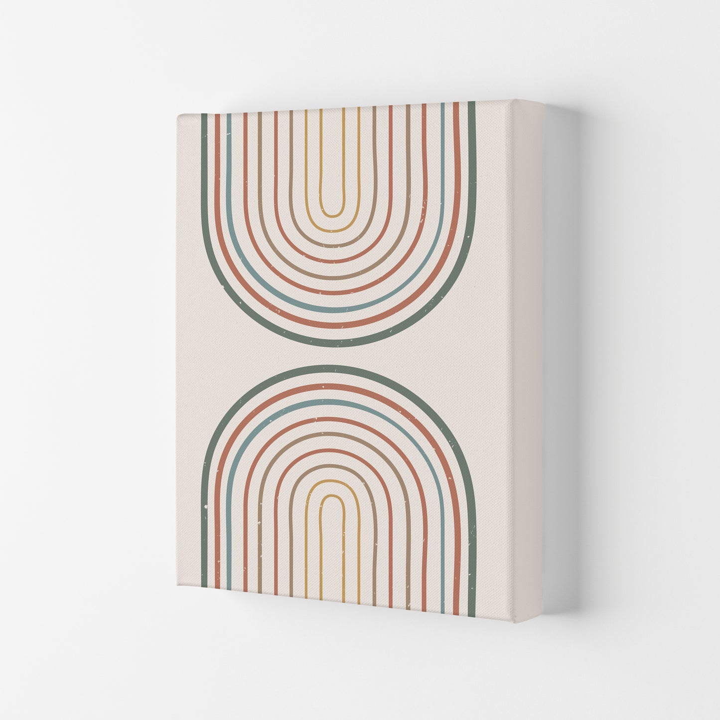 Mid Century Rainbow Art Print by Essentially Nomadic Canvas