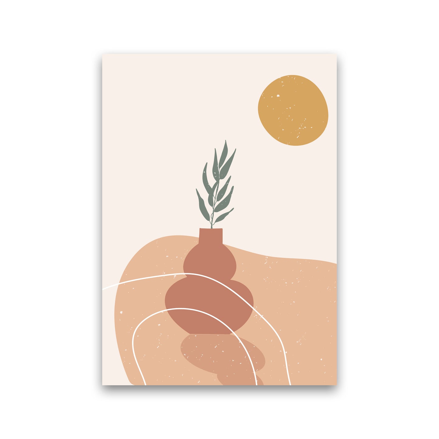 Vase Botanical Art Print by Essentially Nomadic Print Only