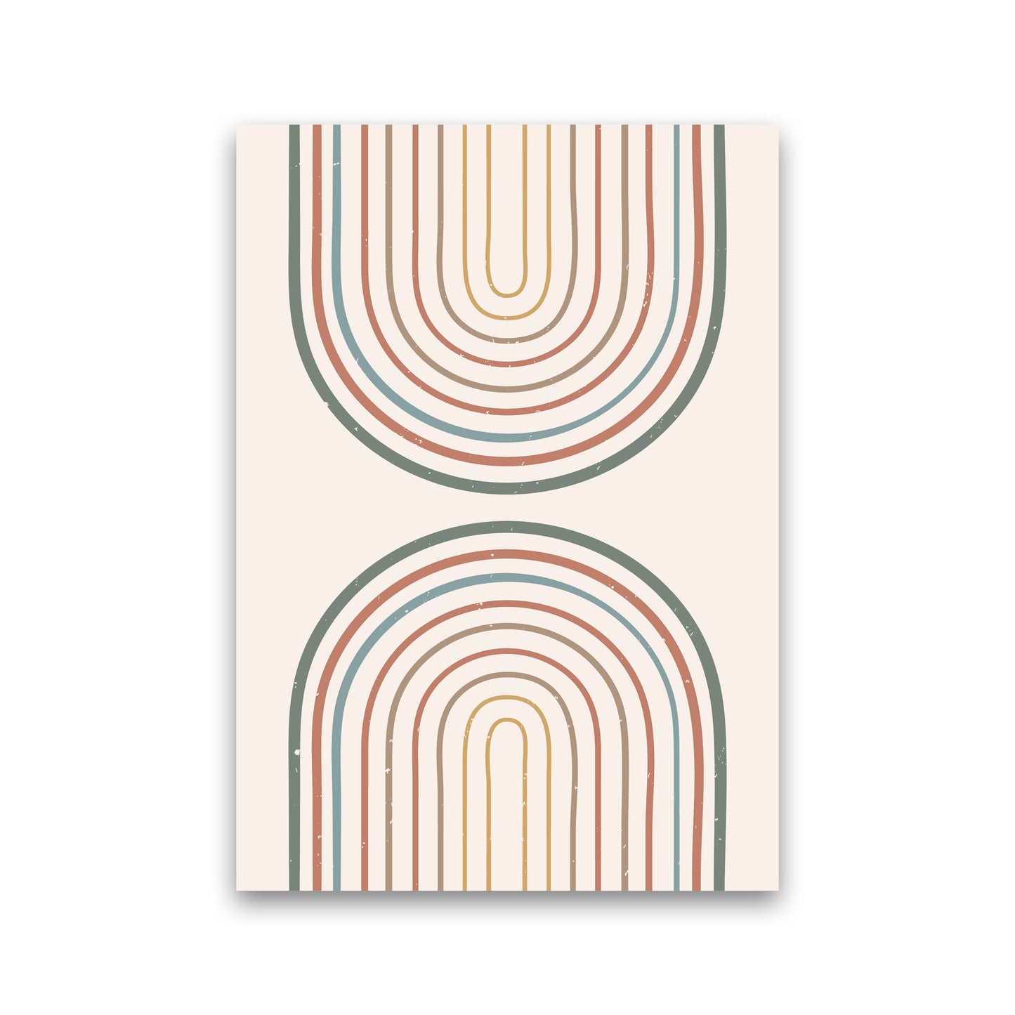 Mid Century Rainbow Art Print by Essentially Nomadic Print Only