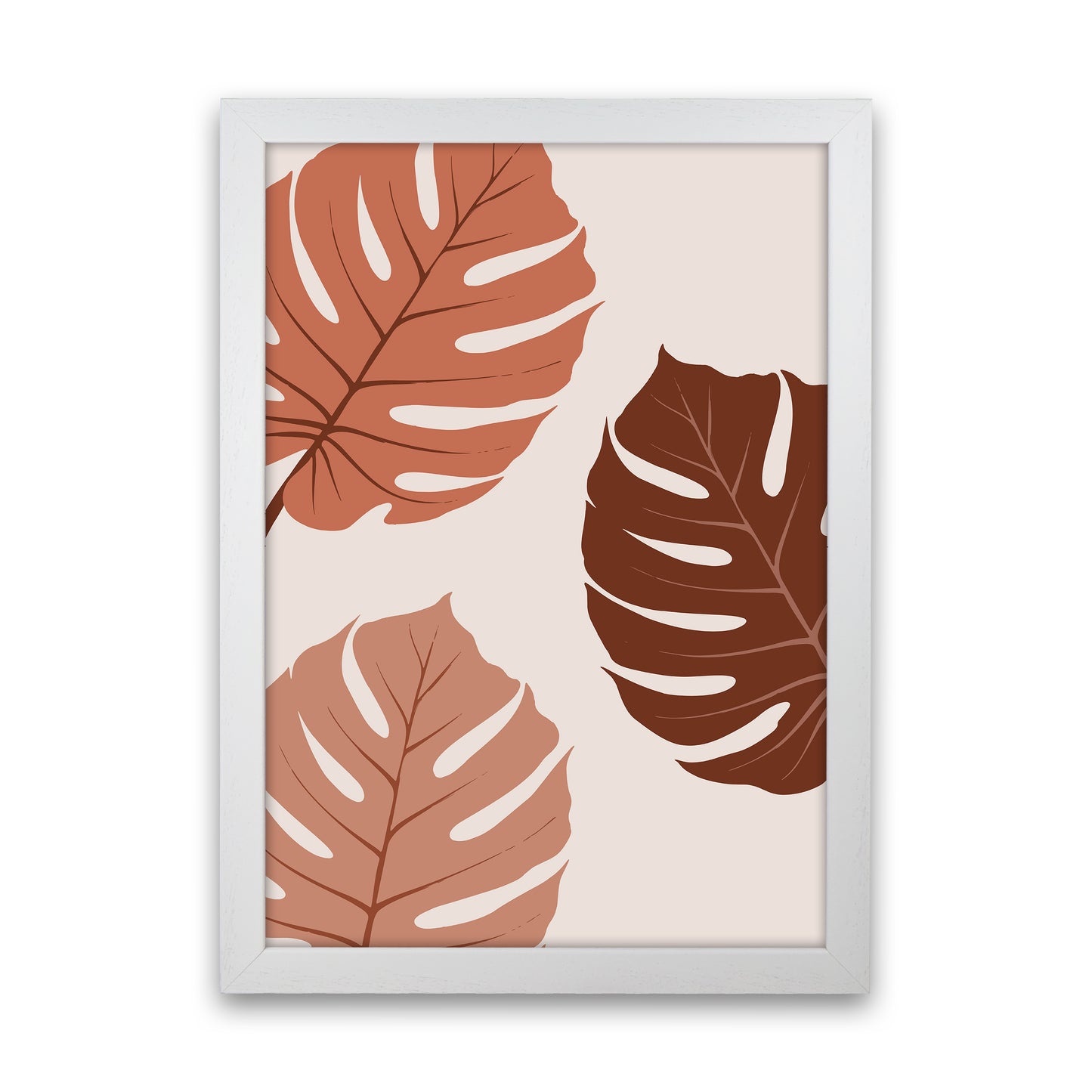 Monstera Leaf 01 Art Print by Essentially Nomadic White Grain