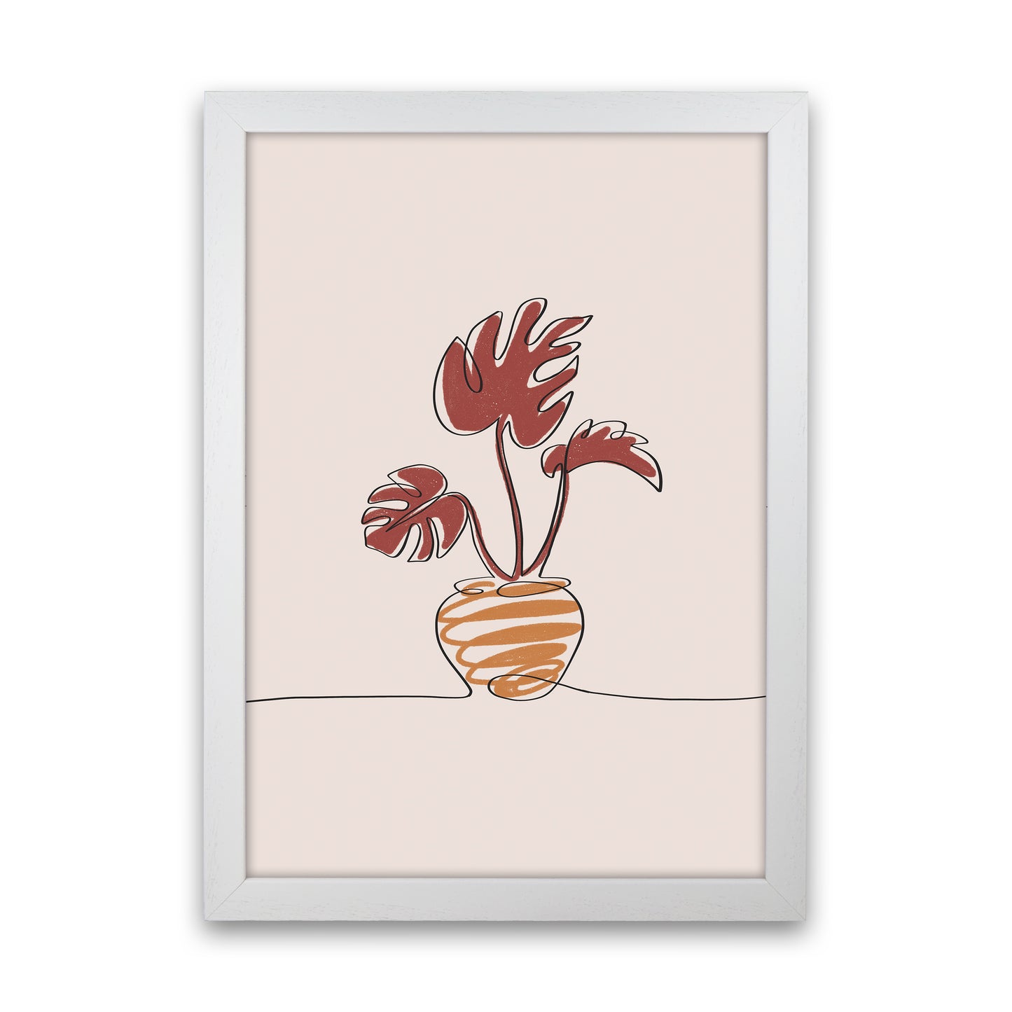 Monstera Art Print by Essentially Nomadic White Grain