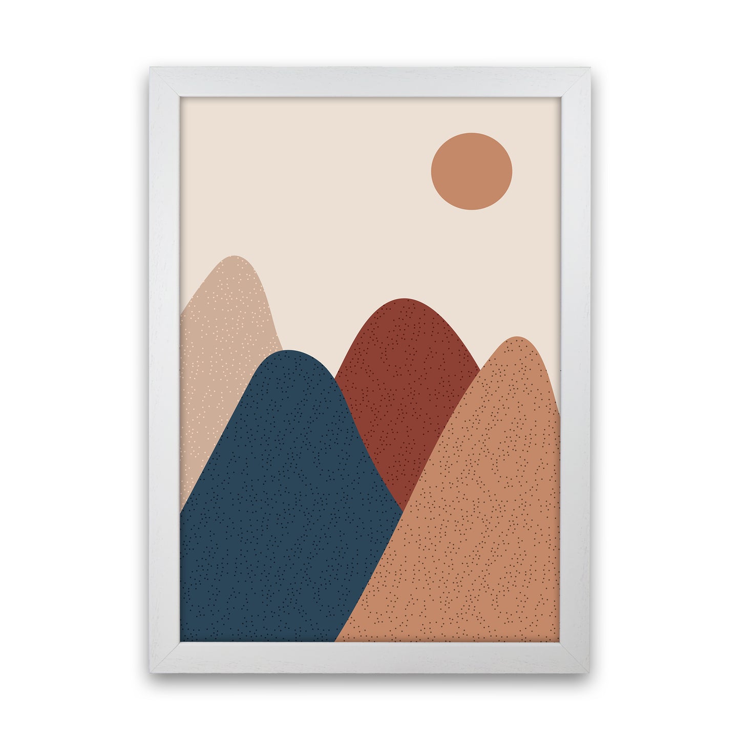 Mountain Sun Art Print by Essentially Nomadic White Grain