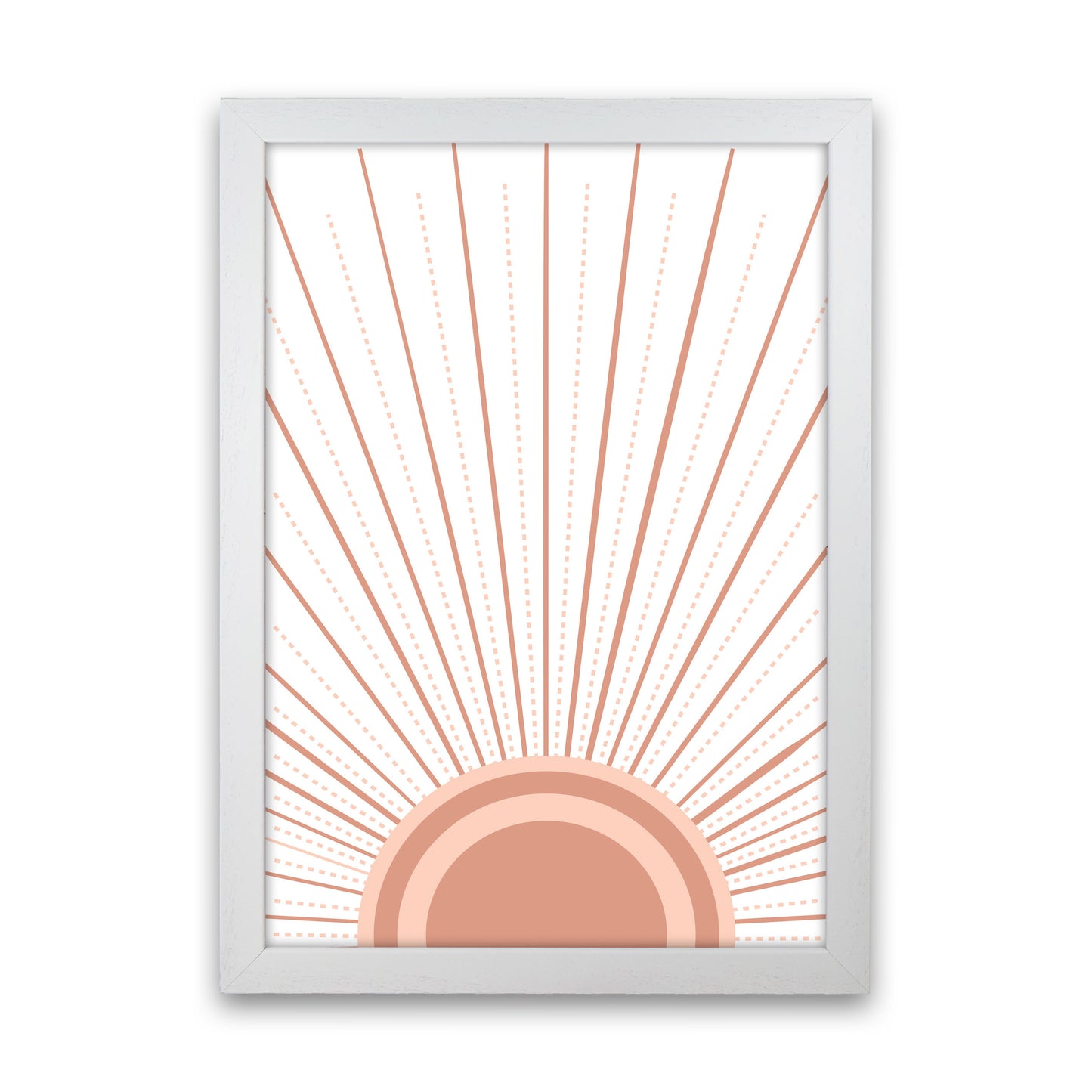 Boho Sunrise Art Print by Essentially Nomadic White Grain