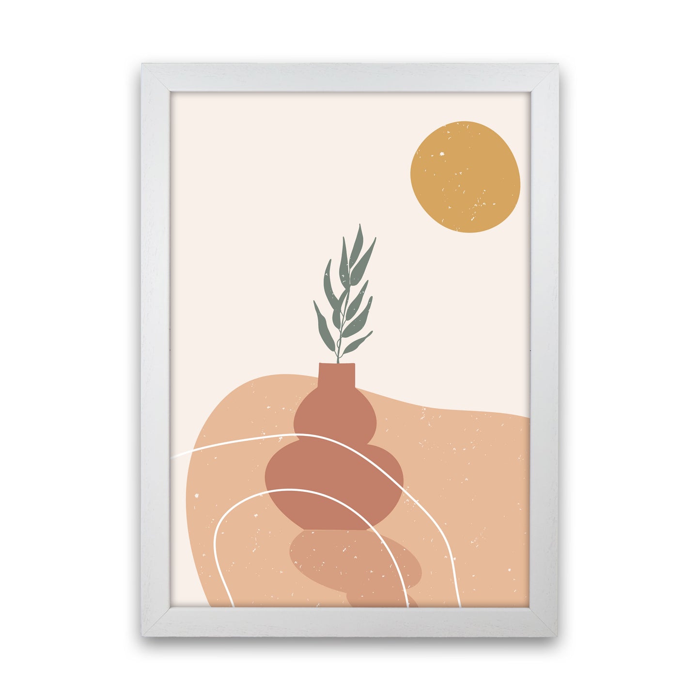 Vase Botanical Art Print by Essentially Nomadic White Grain