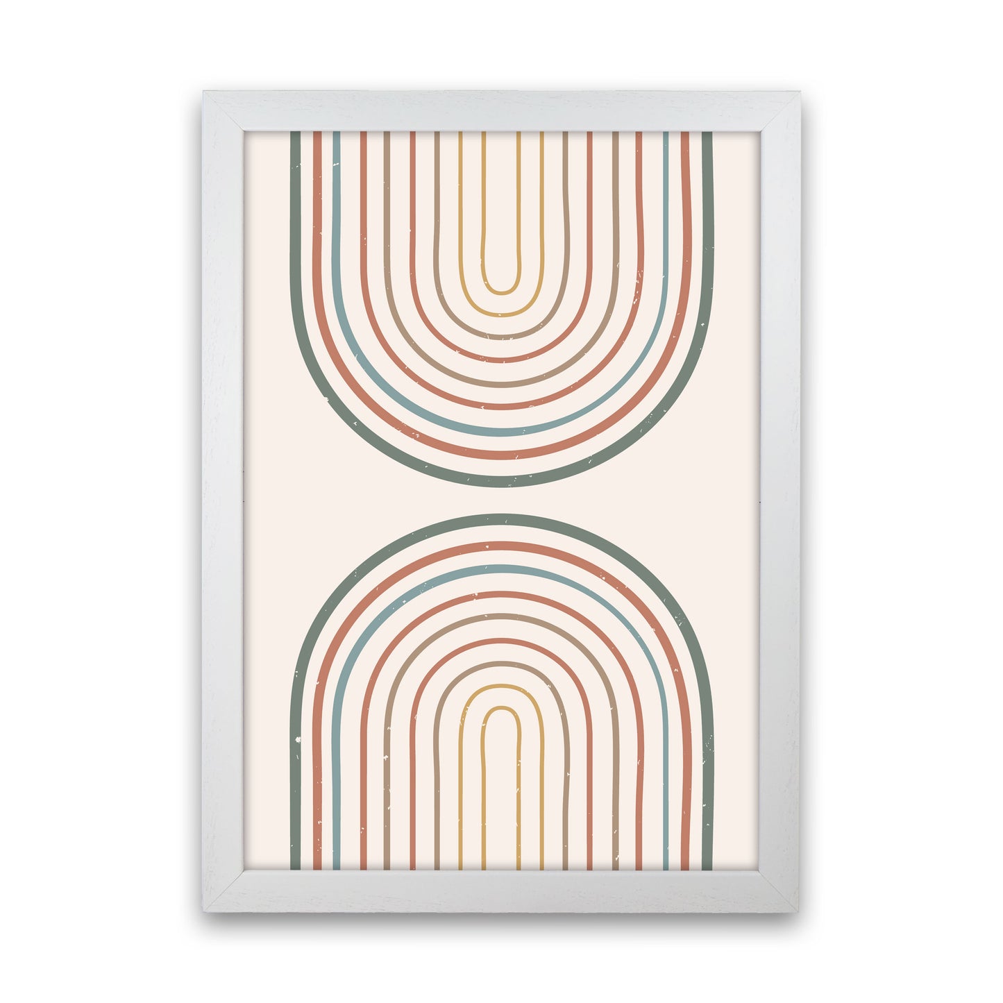 Mid Century Rainbow Art Print by Essentially Nomadic White Grain