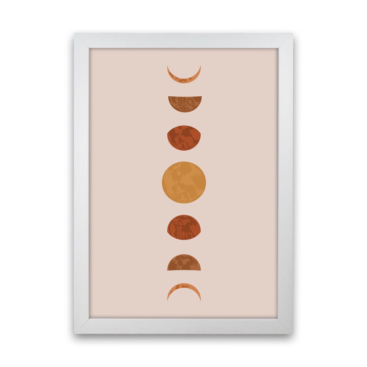 Moon Phase Art Print by Essentially Nomadic White Grain