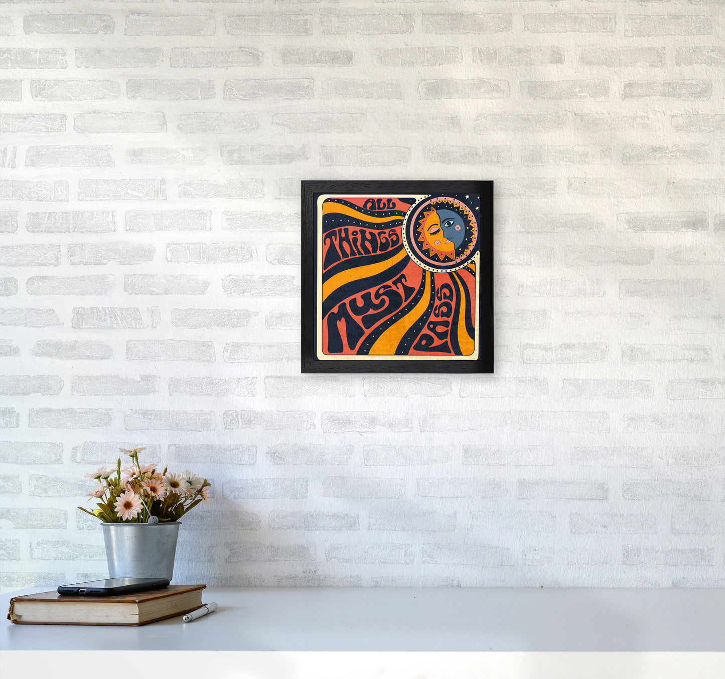 All Things Must Pass 7200 Art Print by Inktally3030 White Frame