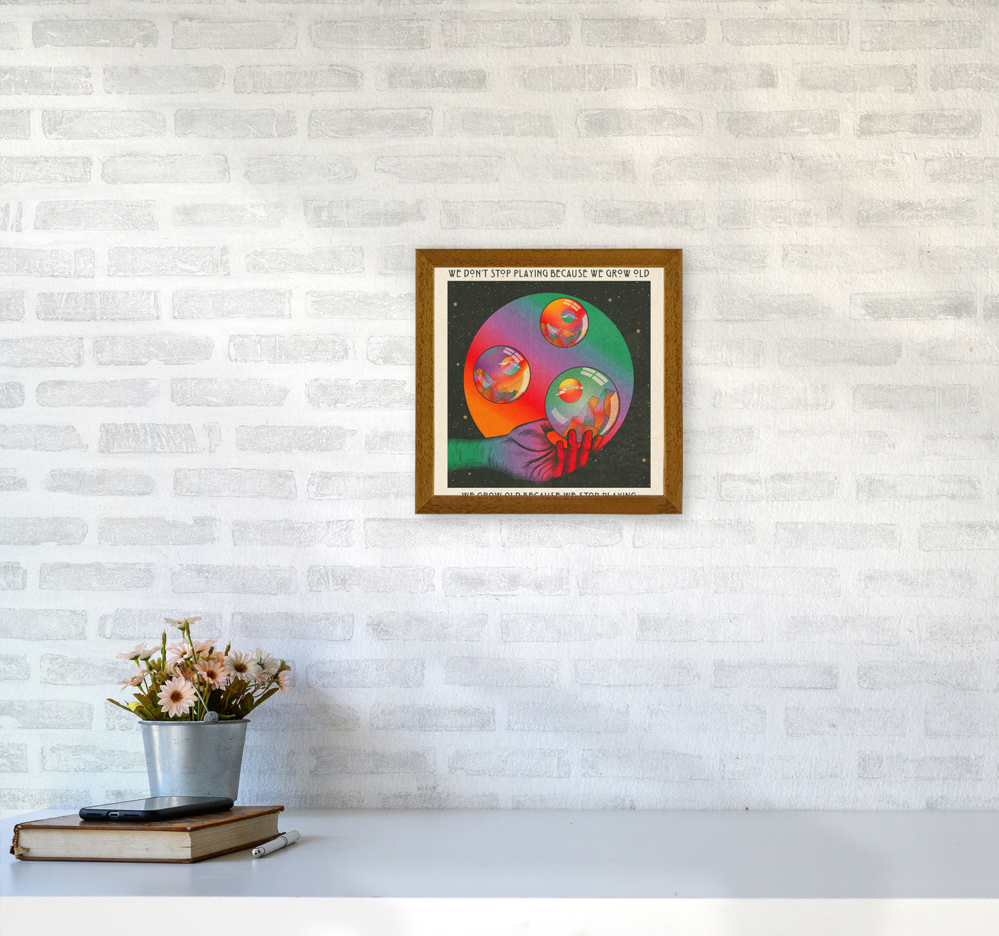 Play - Texted Art Print by Inktally3030 Print Only