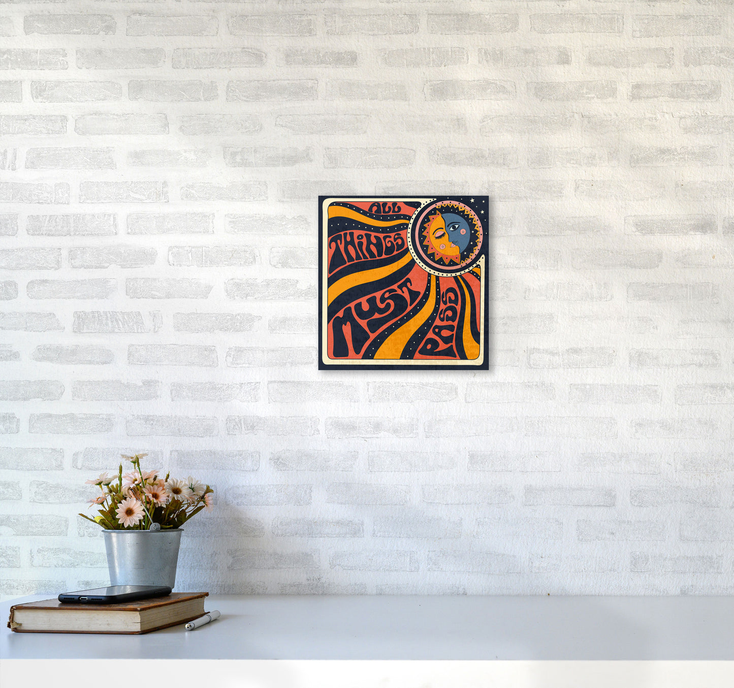 All Things Must Pass 7200 Art Print by Inktally3030 Black Frame