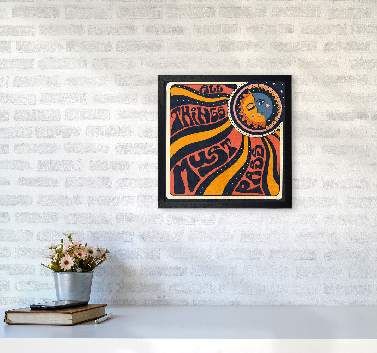 All Things Must Pass 7200 Art Print by Inktally4040 White Frame